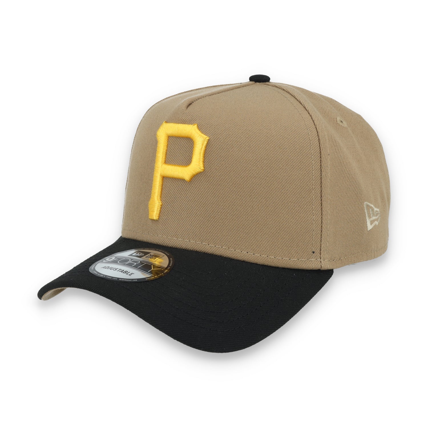 New Era Pittsburg Pirates 1980 World Series Side Patch A Frame 9FORTY Adjustable Hat-Khaki