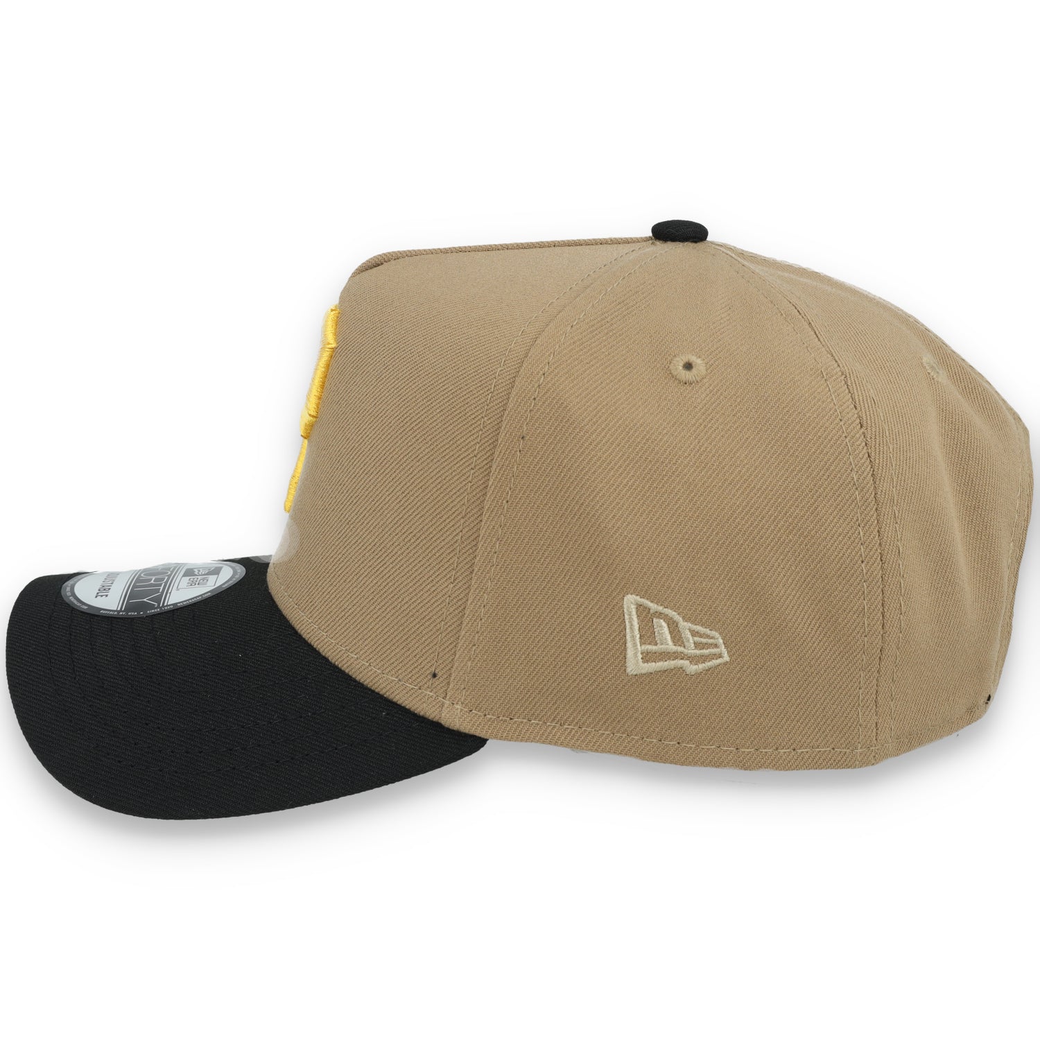 New Era Pittsburg Pirates 1980 World Series Side Patch A Frame 9FORTY Adjustable Hat-Khaki