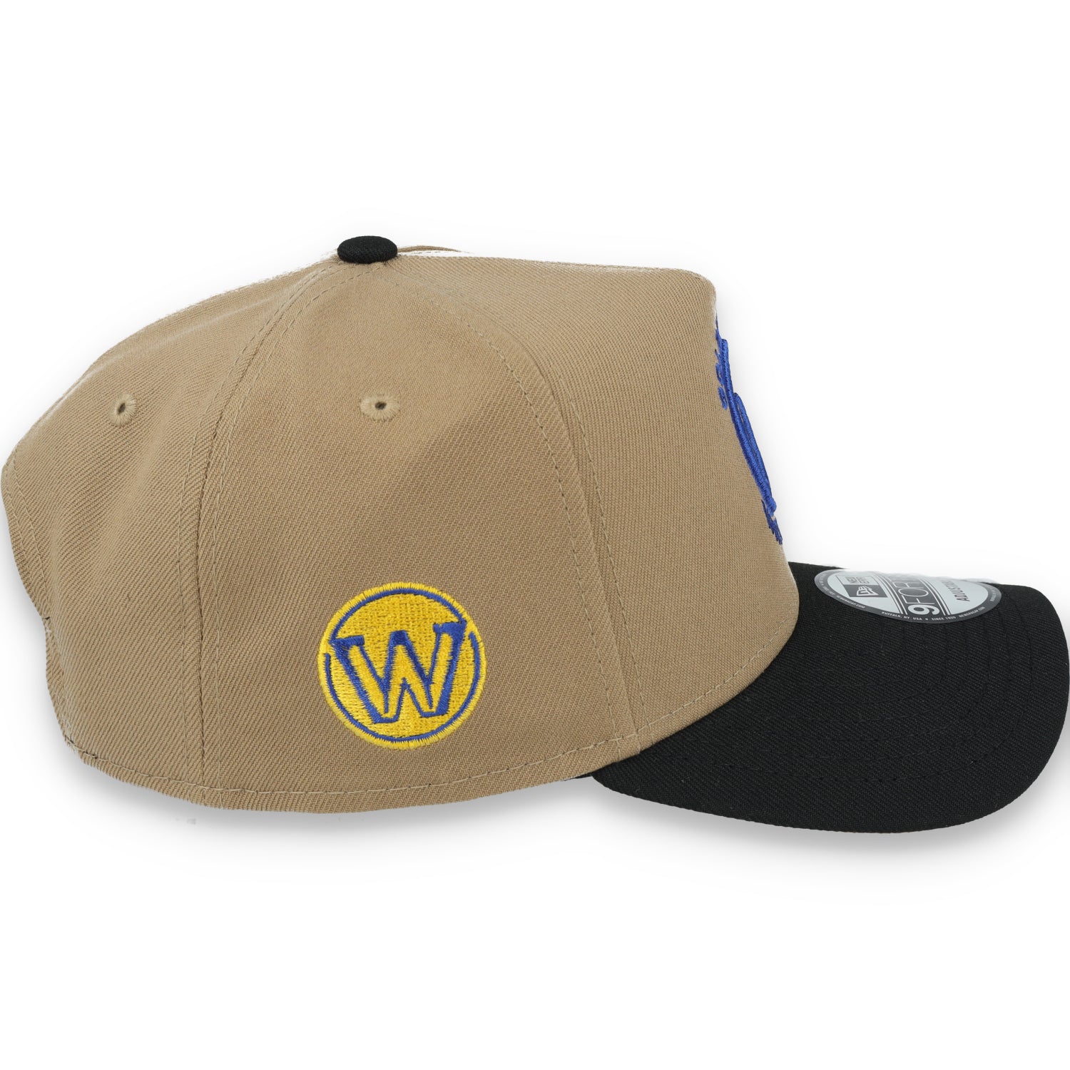 New Era Golden State Warriors Side Patch A Frame 9FORTY Adjustable Hat-Khaki