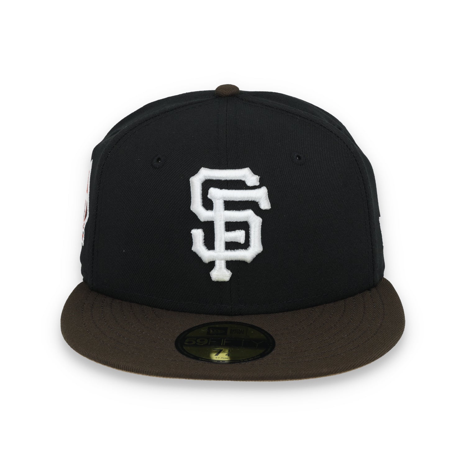 New Era San Francisco Giants 60th Anniversary Side Patch 59IFTY Fitted hat-Black/Brown