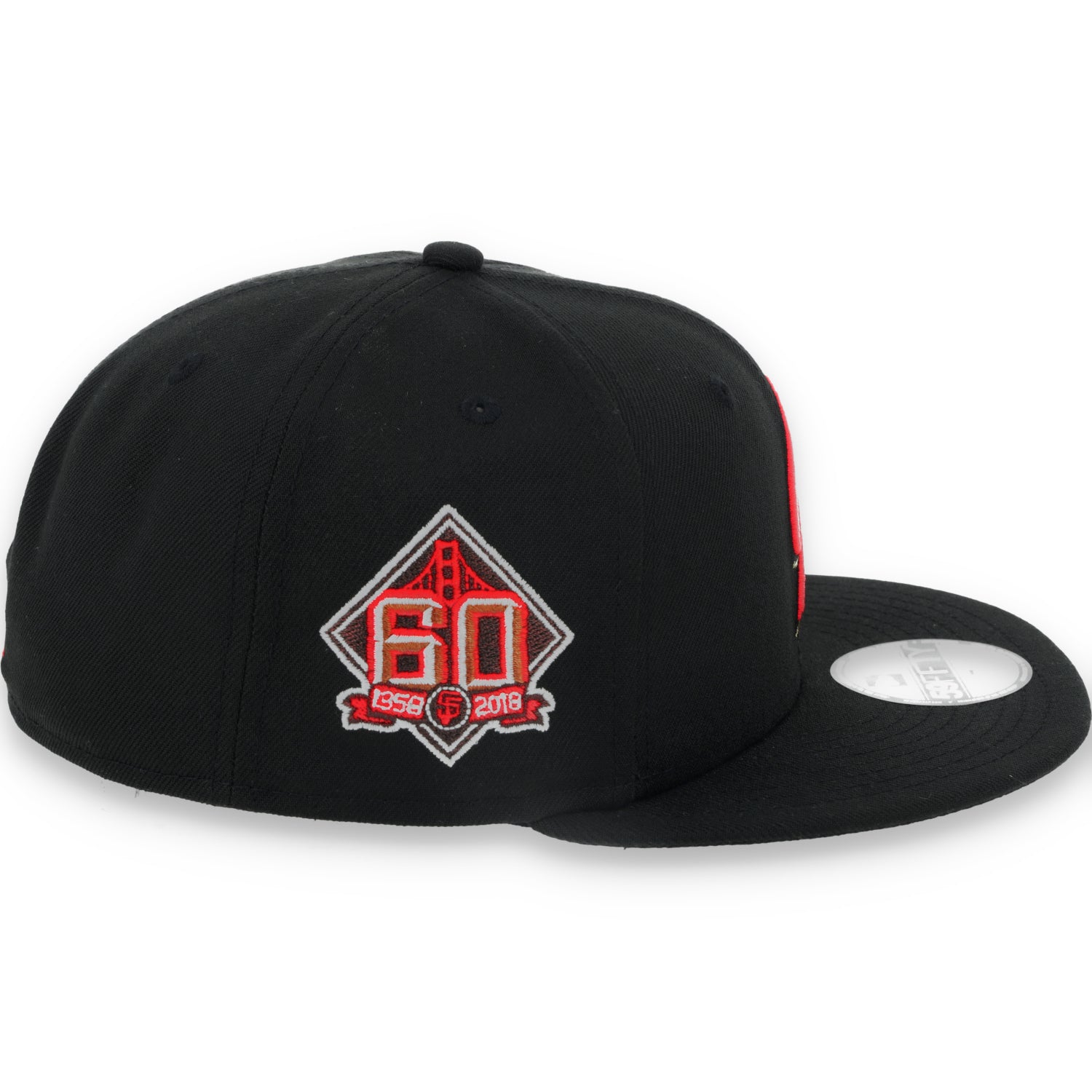 New Era San Francisco Giants 60TH Anniversary Classic 59FIFTY Fitted Hat- Black
