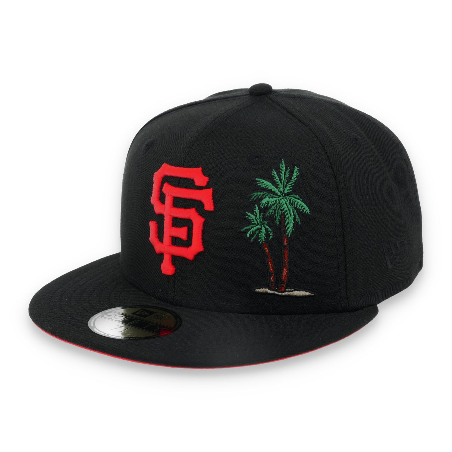 New Era San Francisco Giants Palm Tree 59FIFTY Fitted Hat-Black