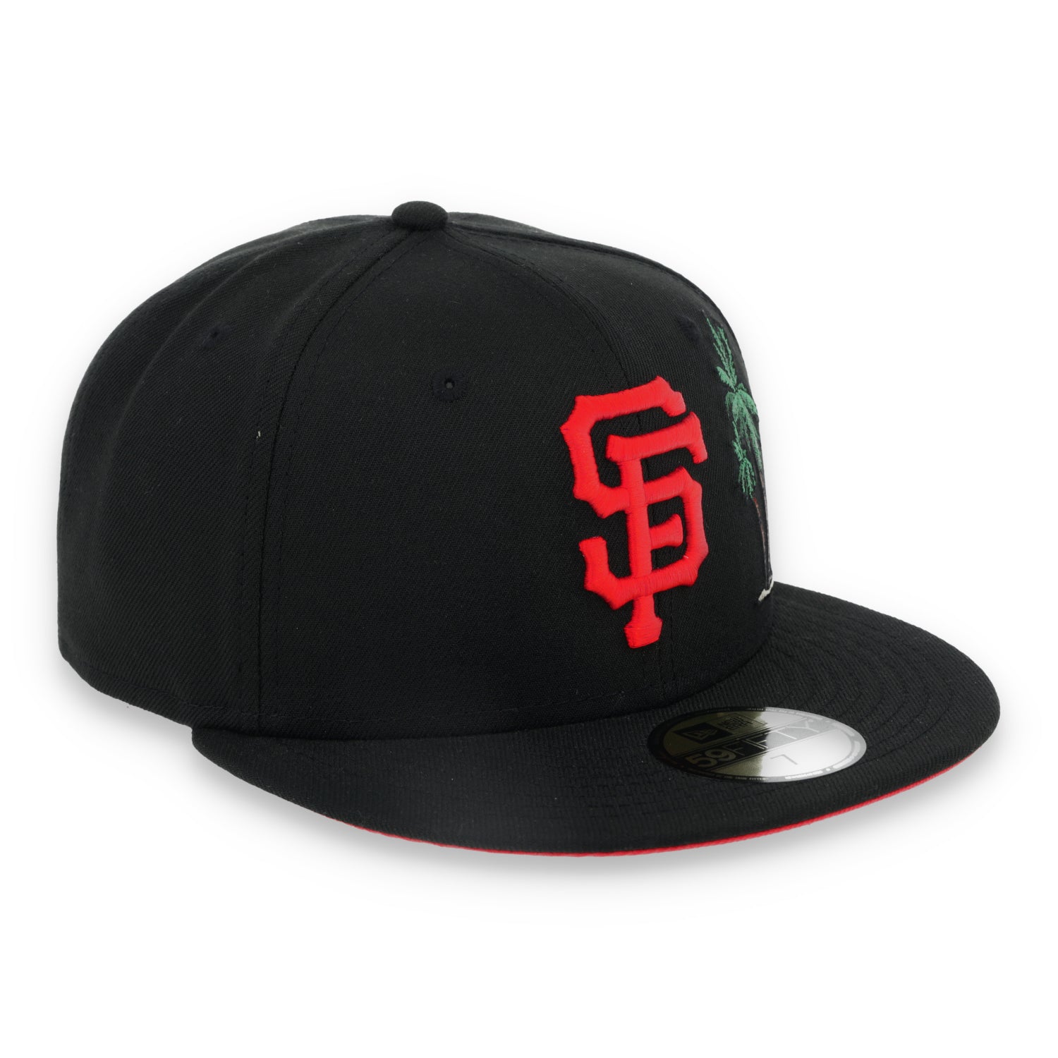 New Era San Francisco Giants Palm Tree 59FIFTY Fitted Hat-Black