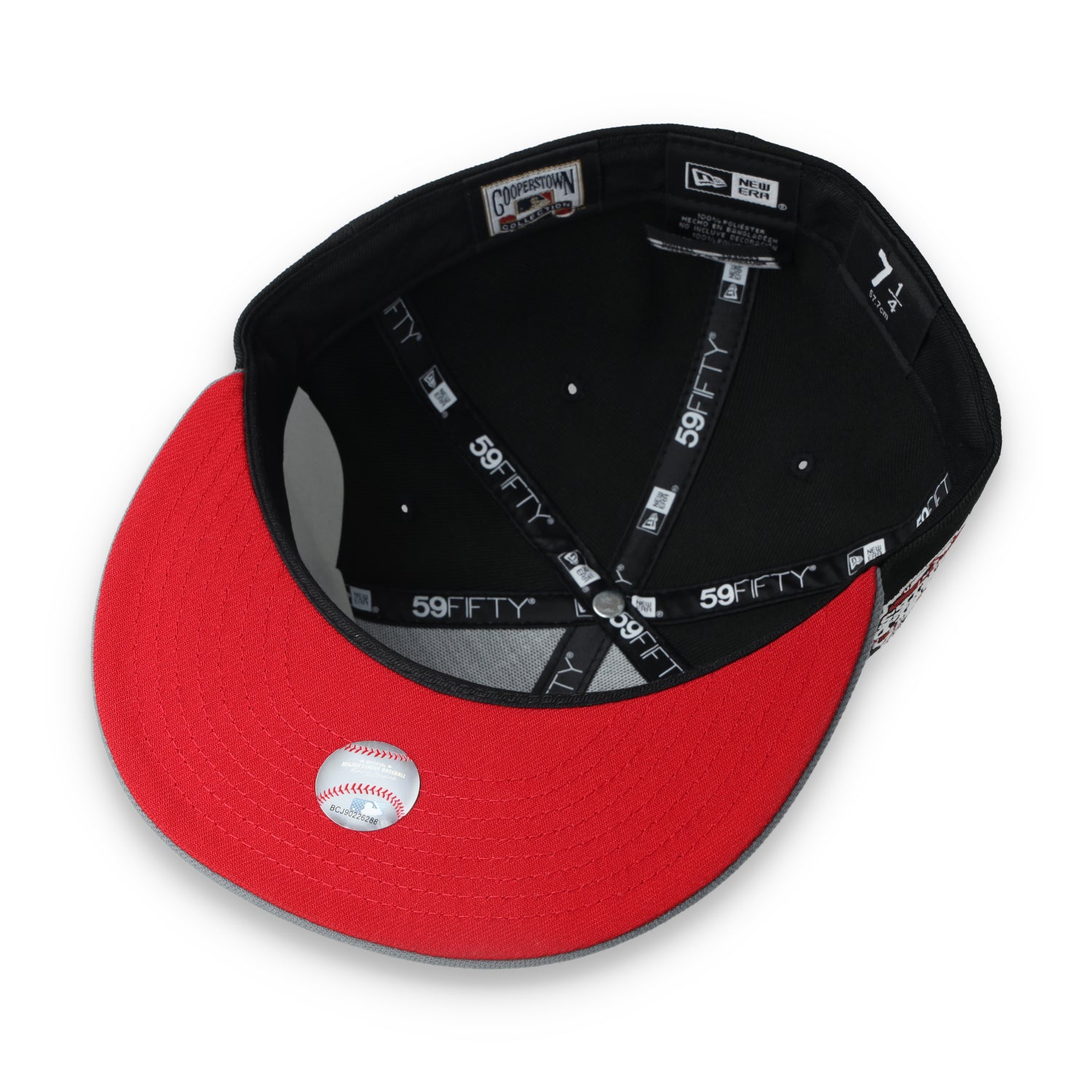 New Era San Francisco Giants 2012 World Series Side Patch Metallic 59FIFTY Fitted Hat- Black/Grey/Red