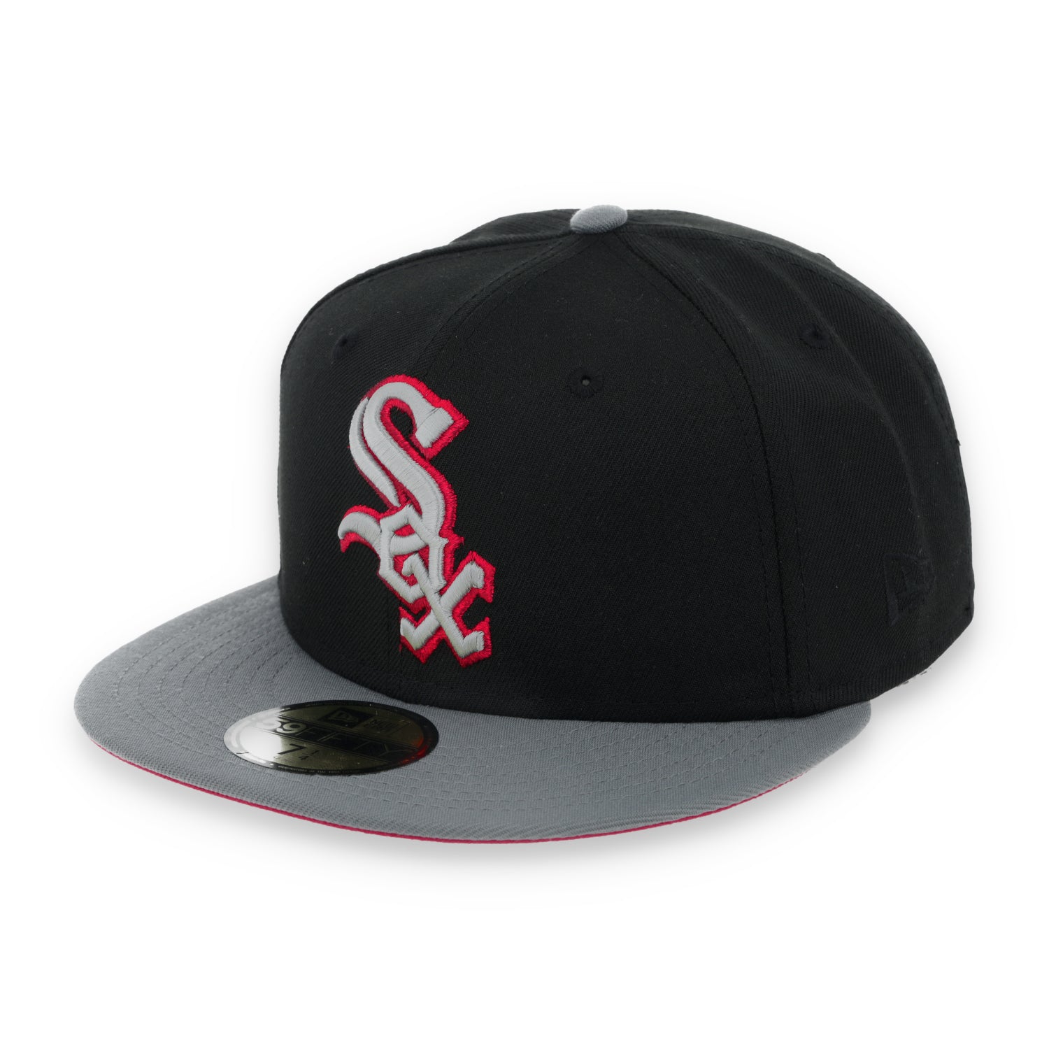 New Era Chicago White Sox All Star Side Patch Metallic 59FIFTY Fitted Hat- Black/Grey/Red
