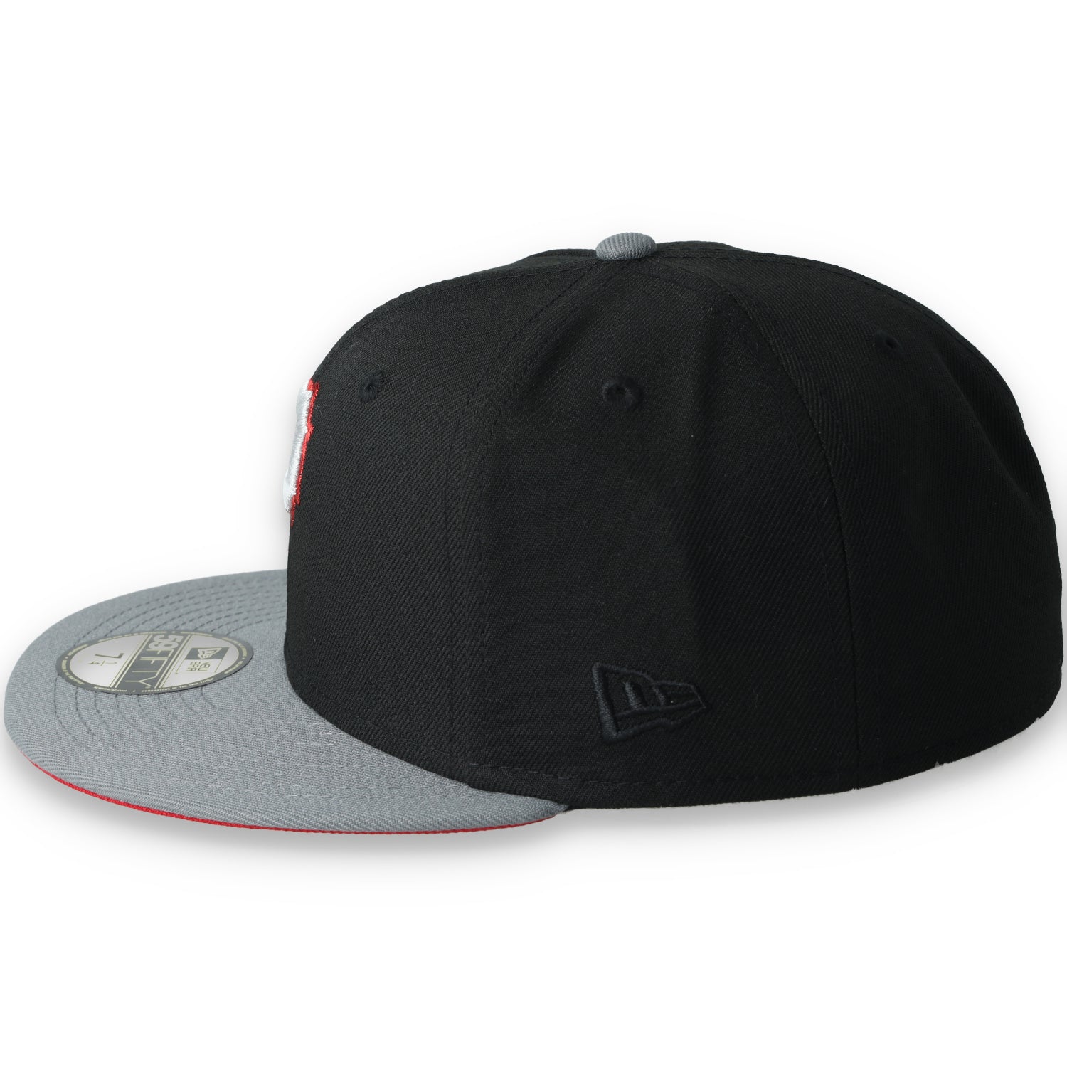 New Era Pittsburgh Pirates World Series Side Patch Metallic 59FIFTY Fitted Hat- Black/Grey/Red