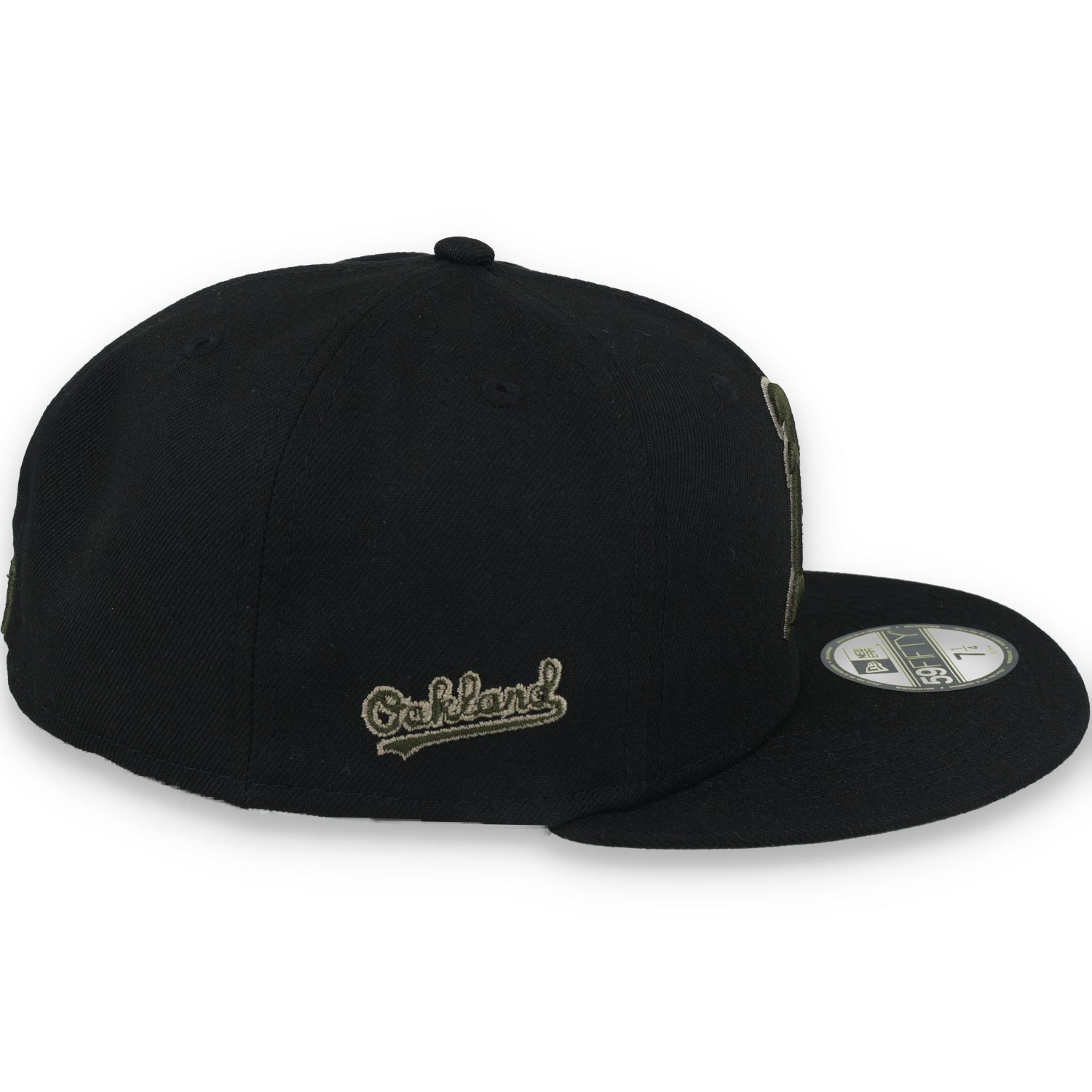 New Era Oakland Athletics Side Script 59FIFTY FITTED HAT-BLK WOOD
