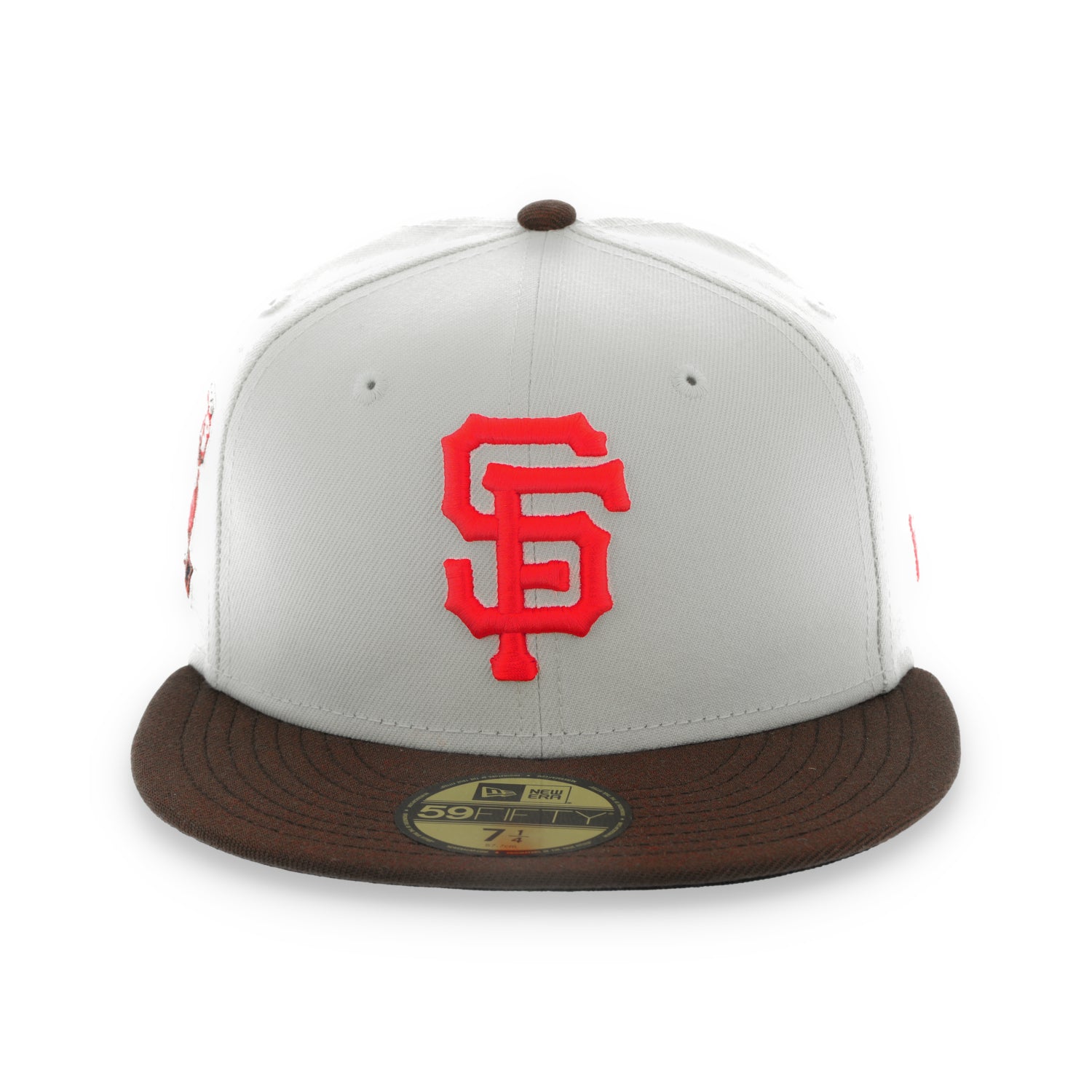 New Era San Francisco Giants 50th Anniversary Side patch 59FIFTY Fitted Hat-Poly Stone/Walnut