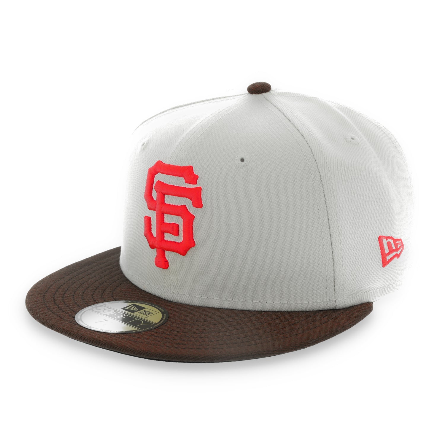 New Era San Francisco Giants 50th Anniversary Side patch 59FIFTY Fitted Hat-Poly Stone/Walnut
