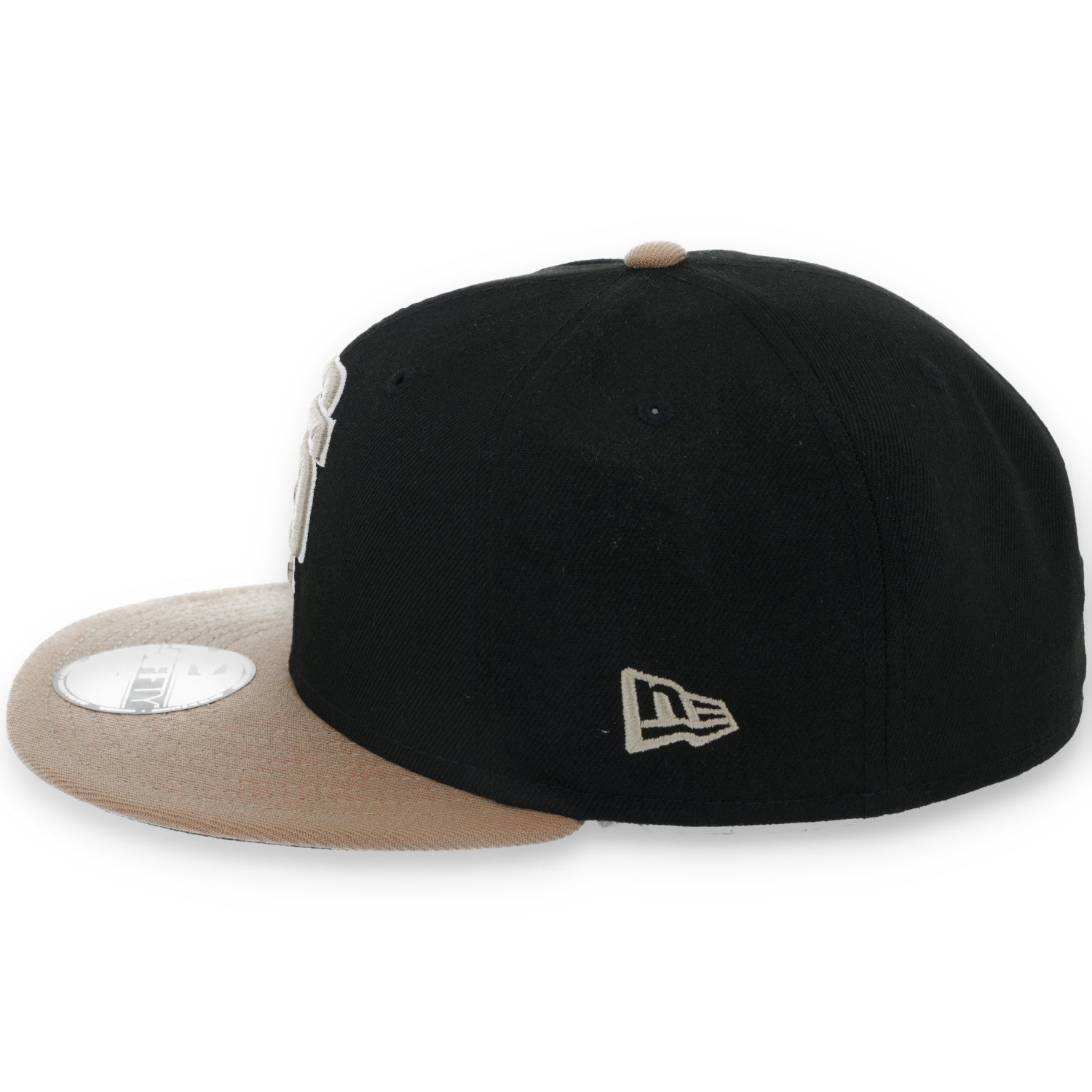 New Era San Francisco Giants  1989 Battle Of The Bay Side patch 59FIFTY Fitted Hat-Black/Khaki