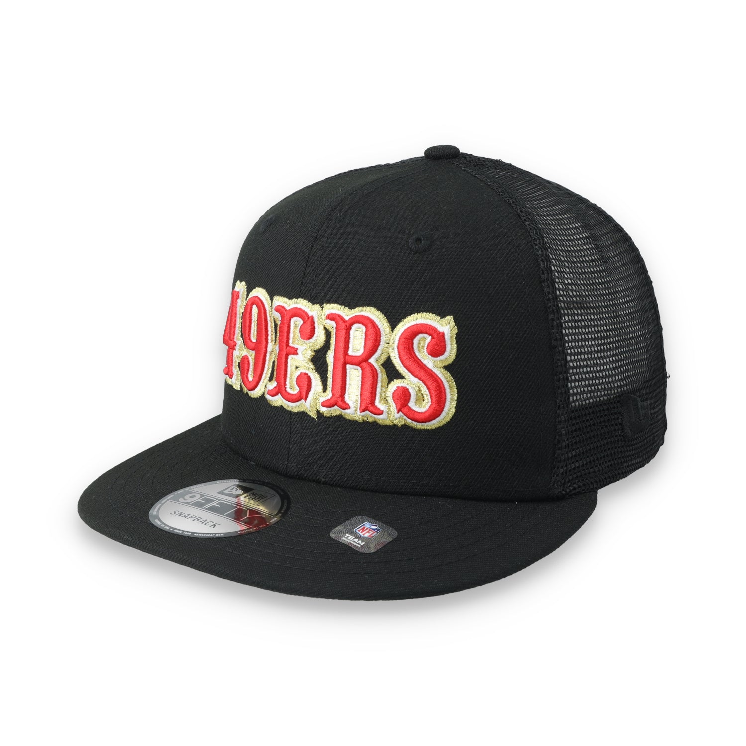 New Era San Francisco 49ers 40th Anniversary Side Patch 9FIFTY Trucker Snapback