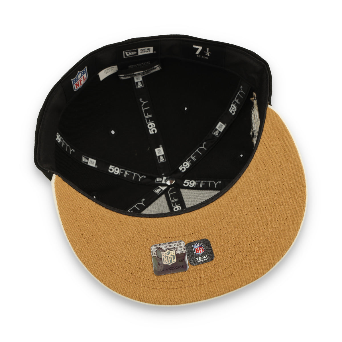 NEW ERA LAS VEGAS RAIDERS "50 YEARS" SIDE PATCH 59FIFTYFITTED - RED/CREAM