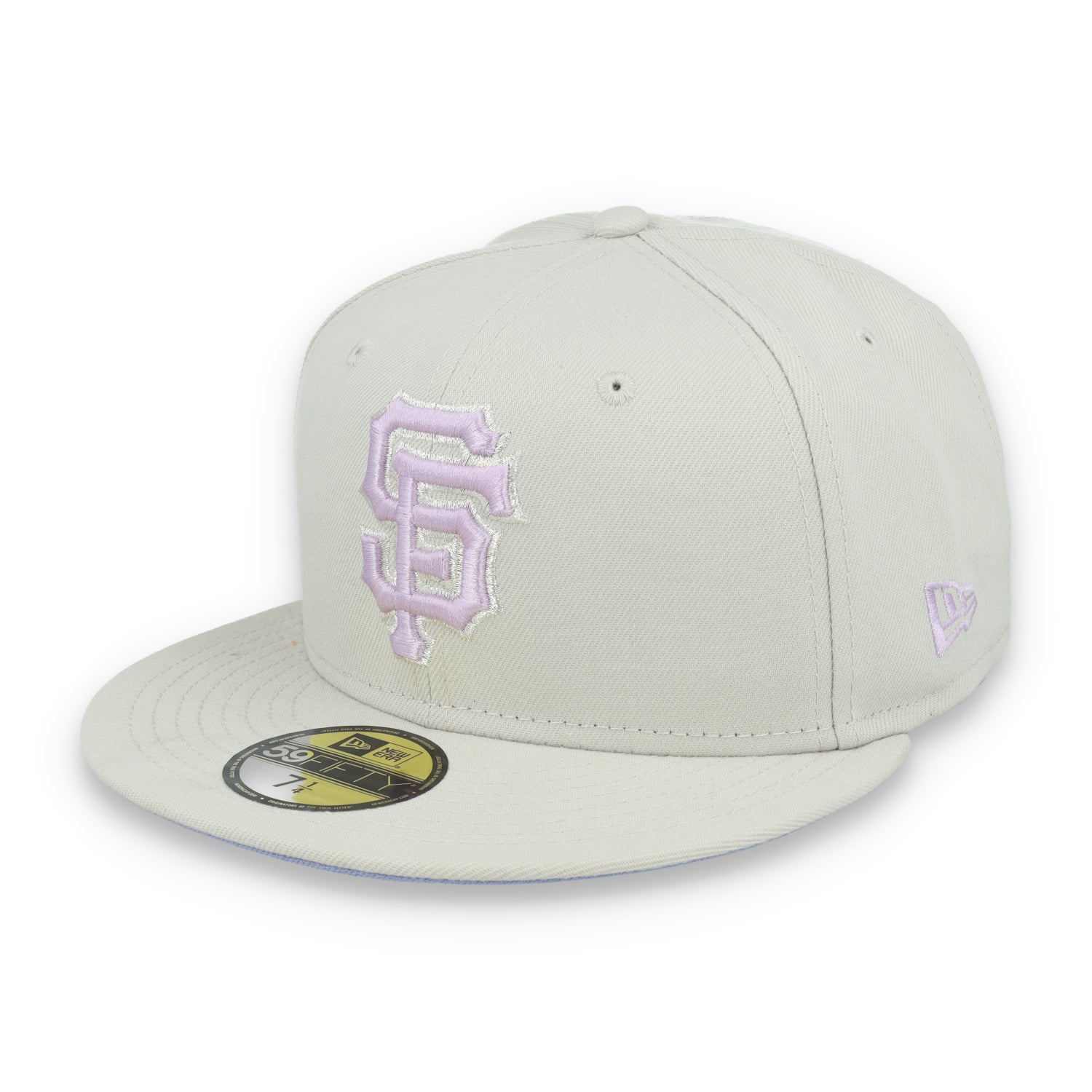 New Era San Francisco Giants Floral Side Patch 59FIFTY Fitted Hat-Stone/Lavender