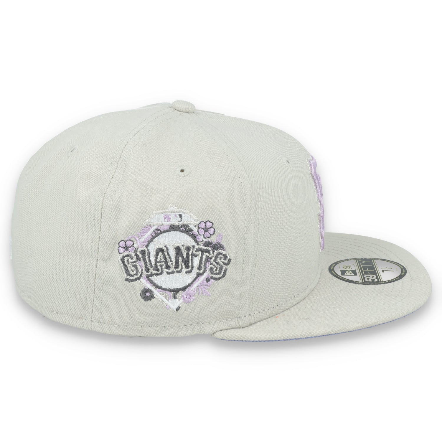 New Era San Francisco Giants Floral Side Patch 59FIFTY Fitted Hat-Stone/Lavender