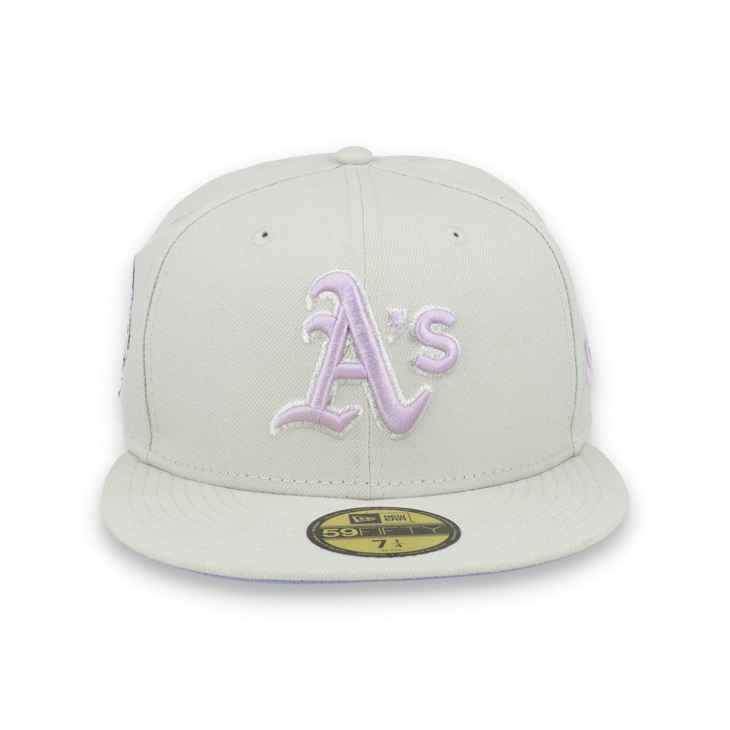 New Era Oakland Athletics Floral Side Patch 59FIFTY Fitted Hat-Stone/Lavender