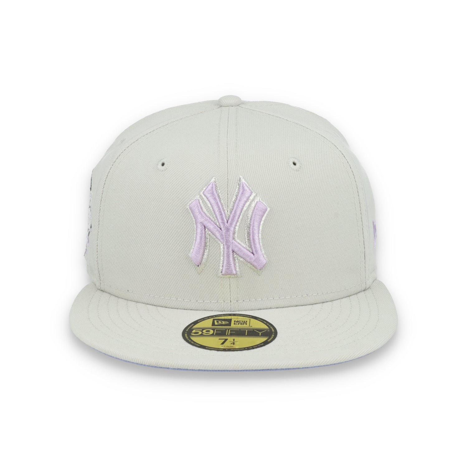 New Era Los New York Yankees Floral Side Patch 59FIFTY Fitted Hat-Stone/Lavender