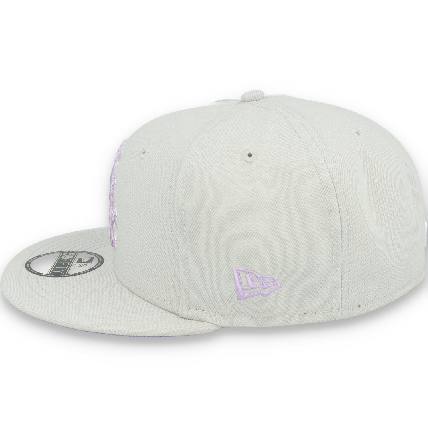 New Era Chicago White Sox Floral Side Patch 59FIFTY Fitted Hat-Stone/Lavender