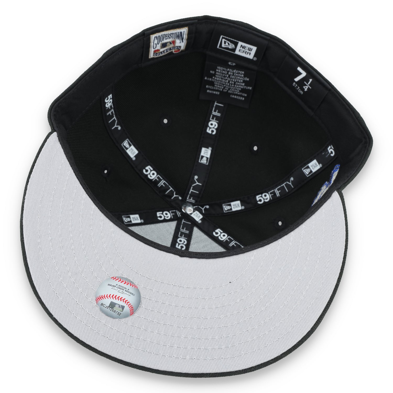 New Era Chicago White Sox 1917 World Series Side Patch 59FIFTY Fitted Hat-Metallic Grey/Black