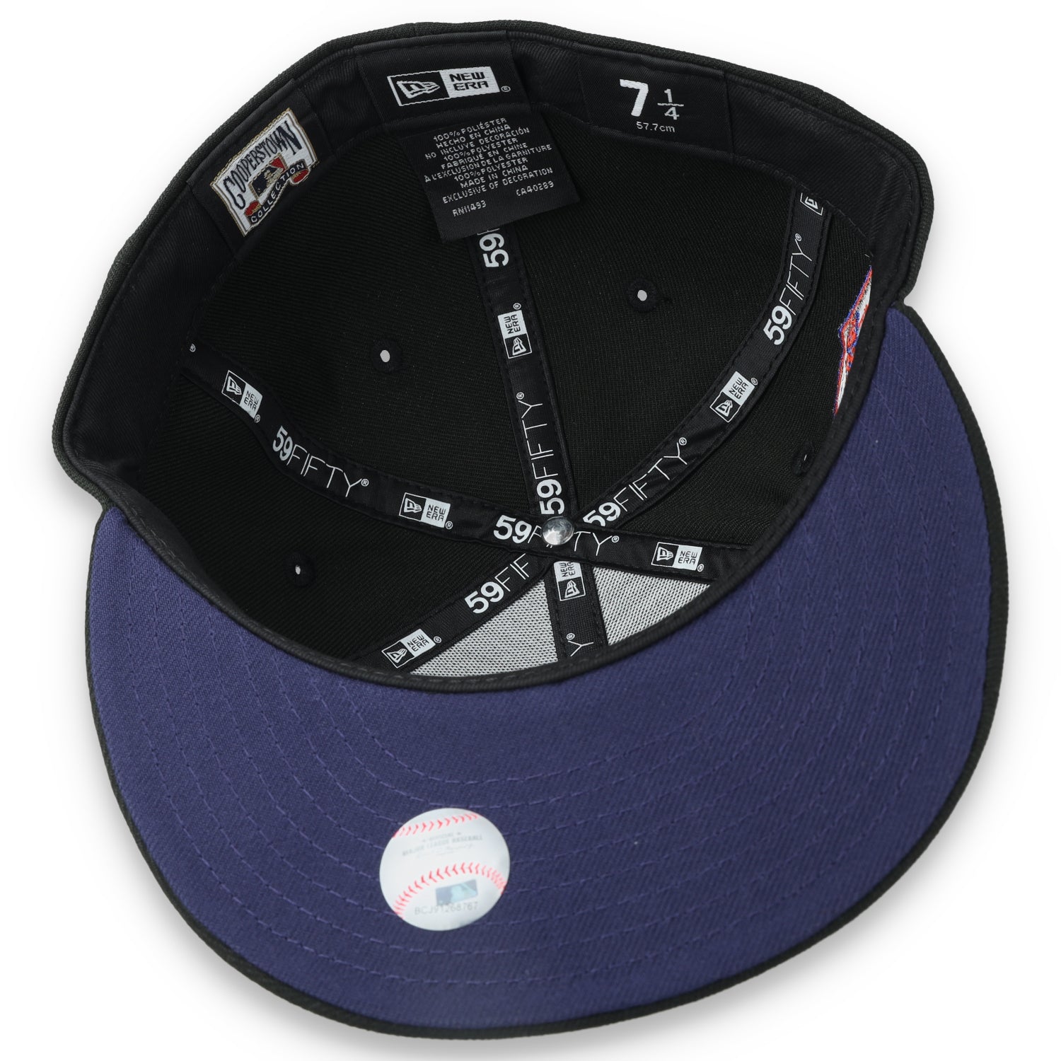 New Era Houston Texas 50th Anniversary Side Patch 59FIFTY Fitted Hat-Metallic Grey/Black