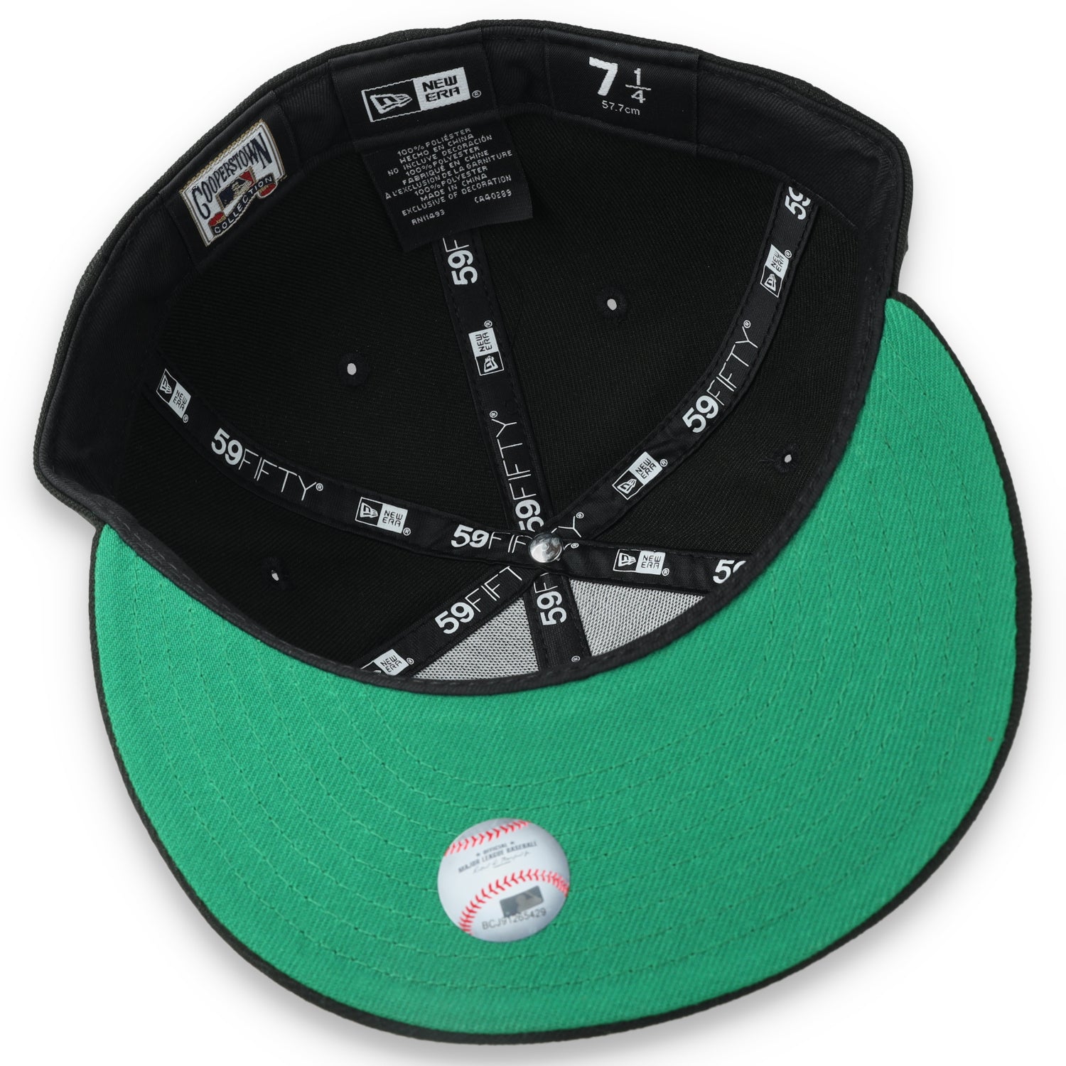 New Era Oakland Athletics 25th Anniversary Side Patch 59FIFTY Fitted Hat-Metallic Grey/Black