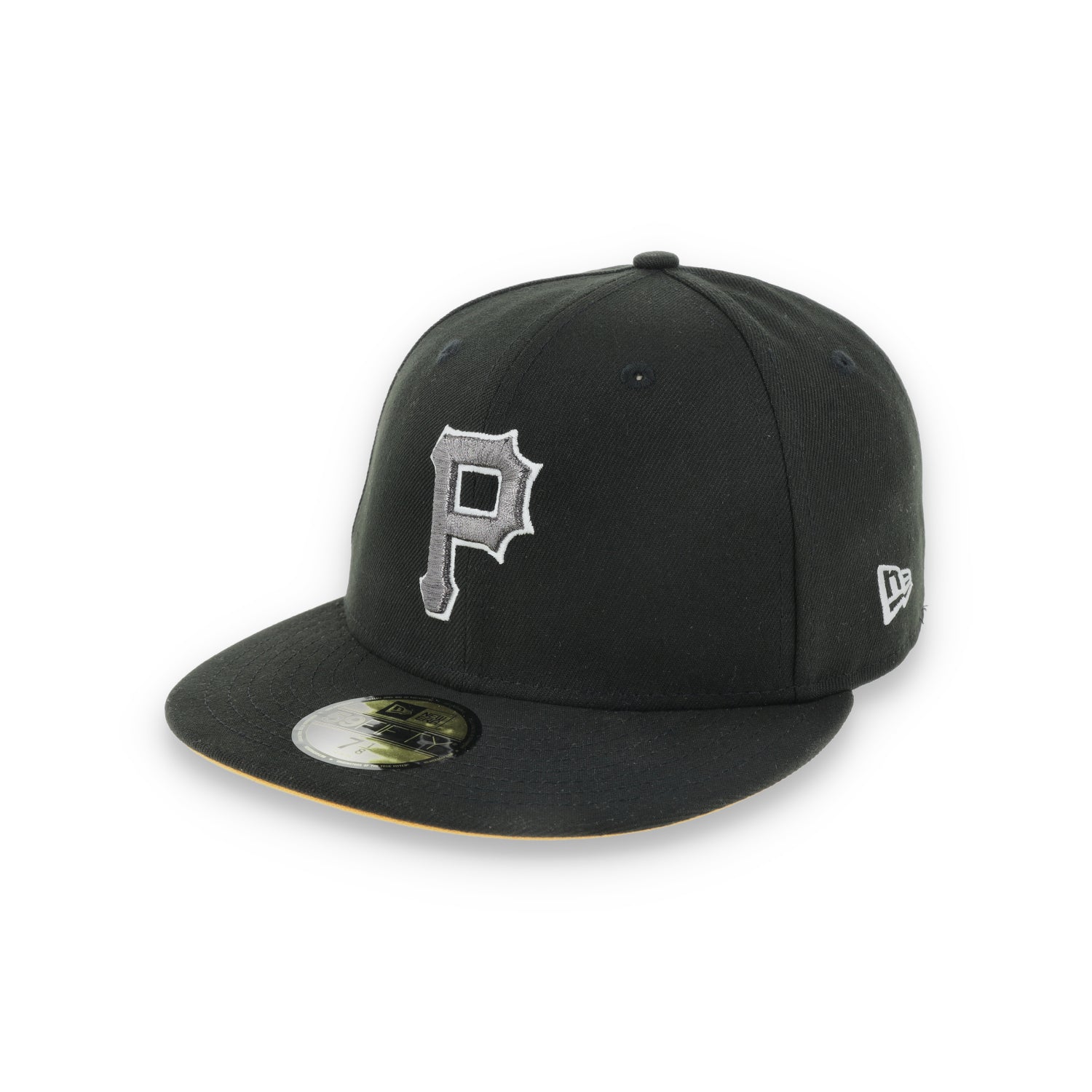 New Era Pittsburgh Pirates 76th World Series Side Patch 59FIFTY Fitted Hat-Metallic Grey/Black