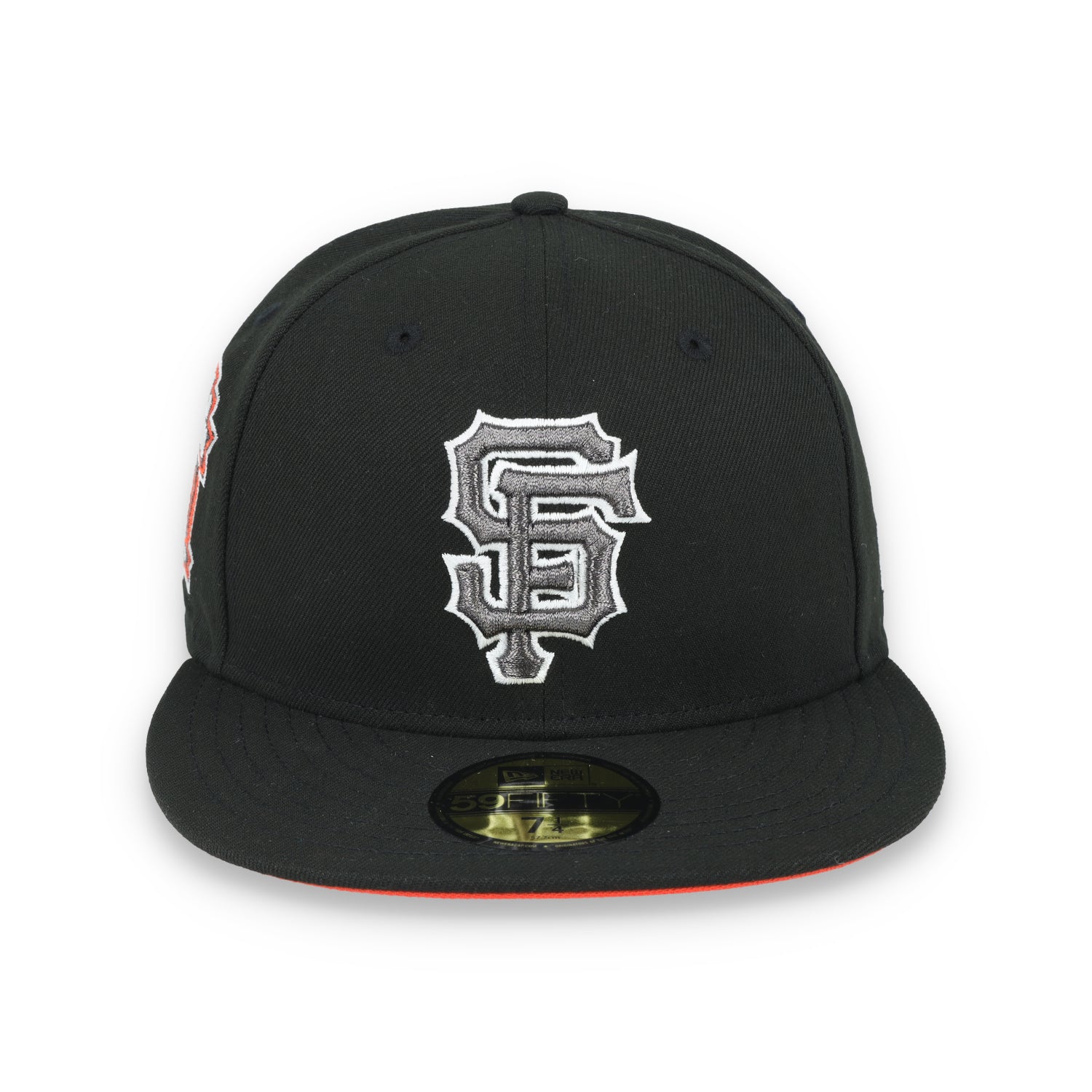 New Era San Francisco Giants 2012 World Series Side Patch 59FIFTY Fitted Hat-Metallic Grey/Black