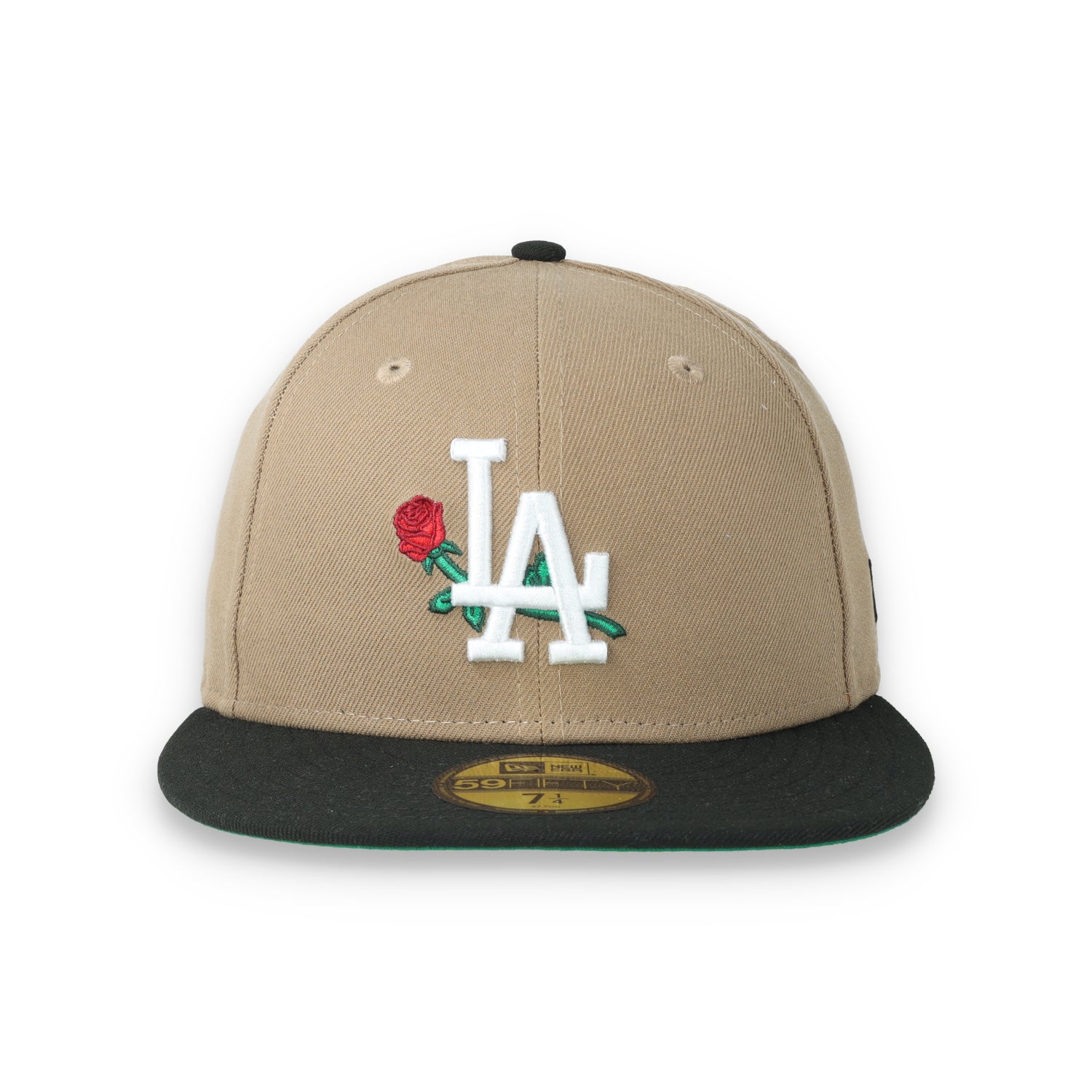 New Era Los Angeles Dodgers Rose 59FIFTY Fitted Hat-Khaki
