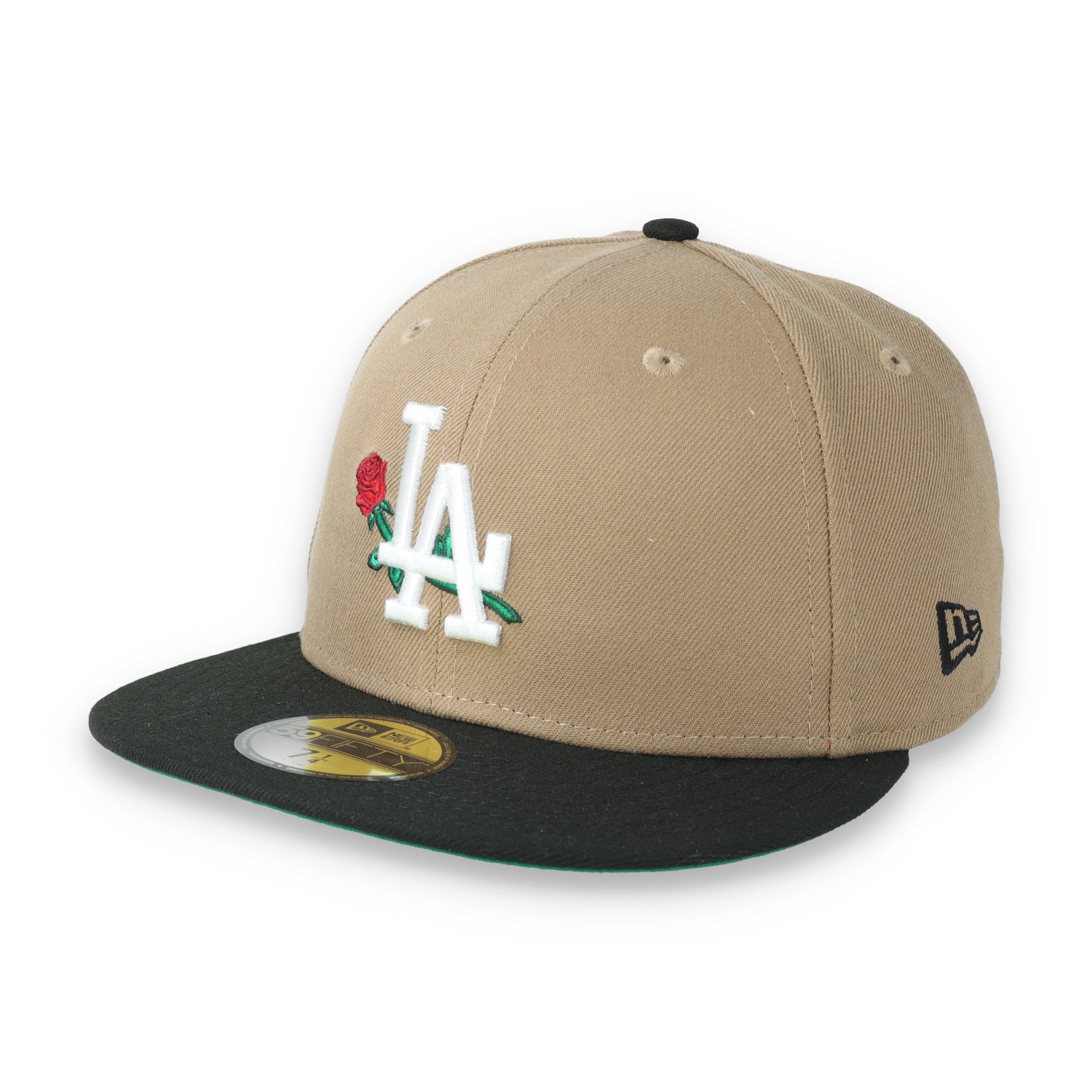 New Era Los Angeles Dodgers Rose 59FIFTY Fitted Hat-Khaki