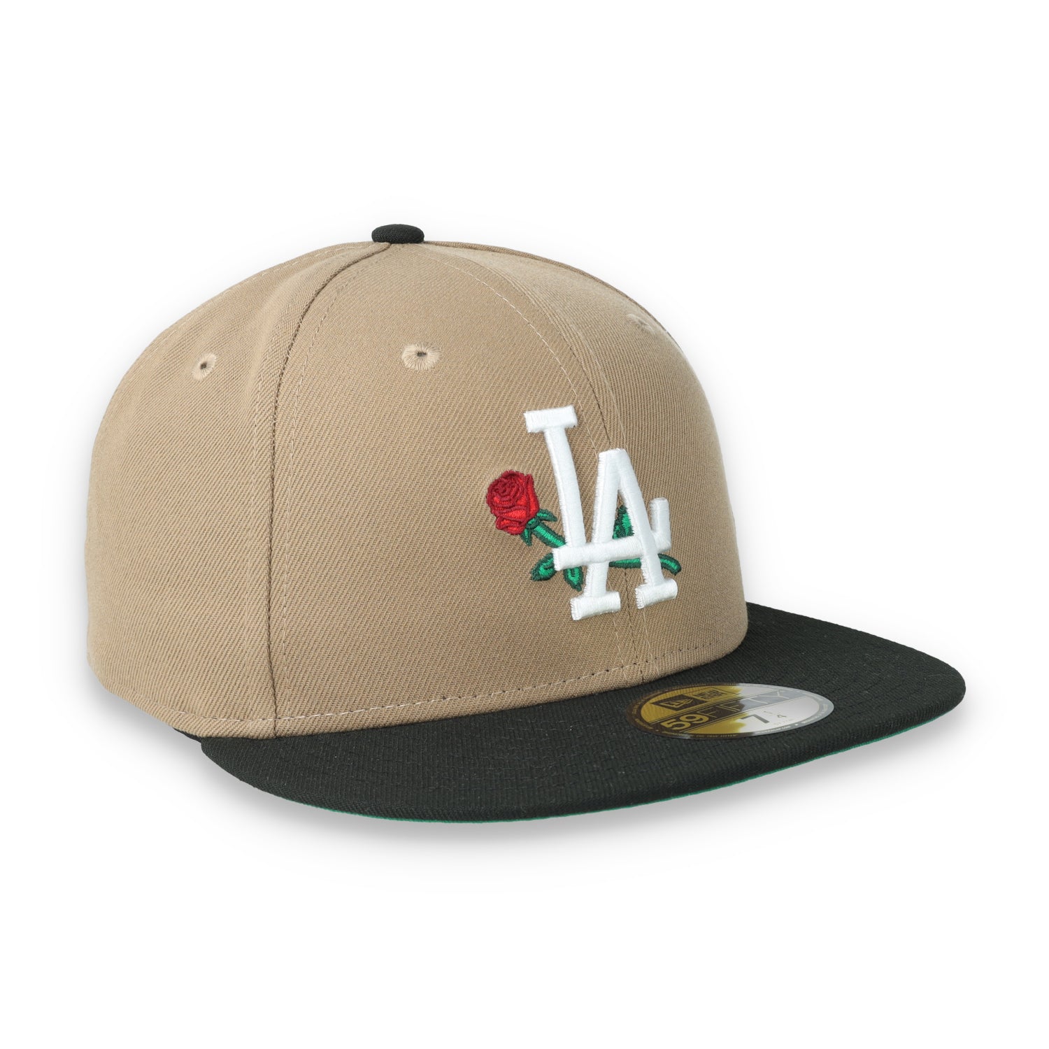 New Era Los Angeles Dodgers Rose 59FIFTY Fitted Hat-Khaki