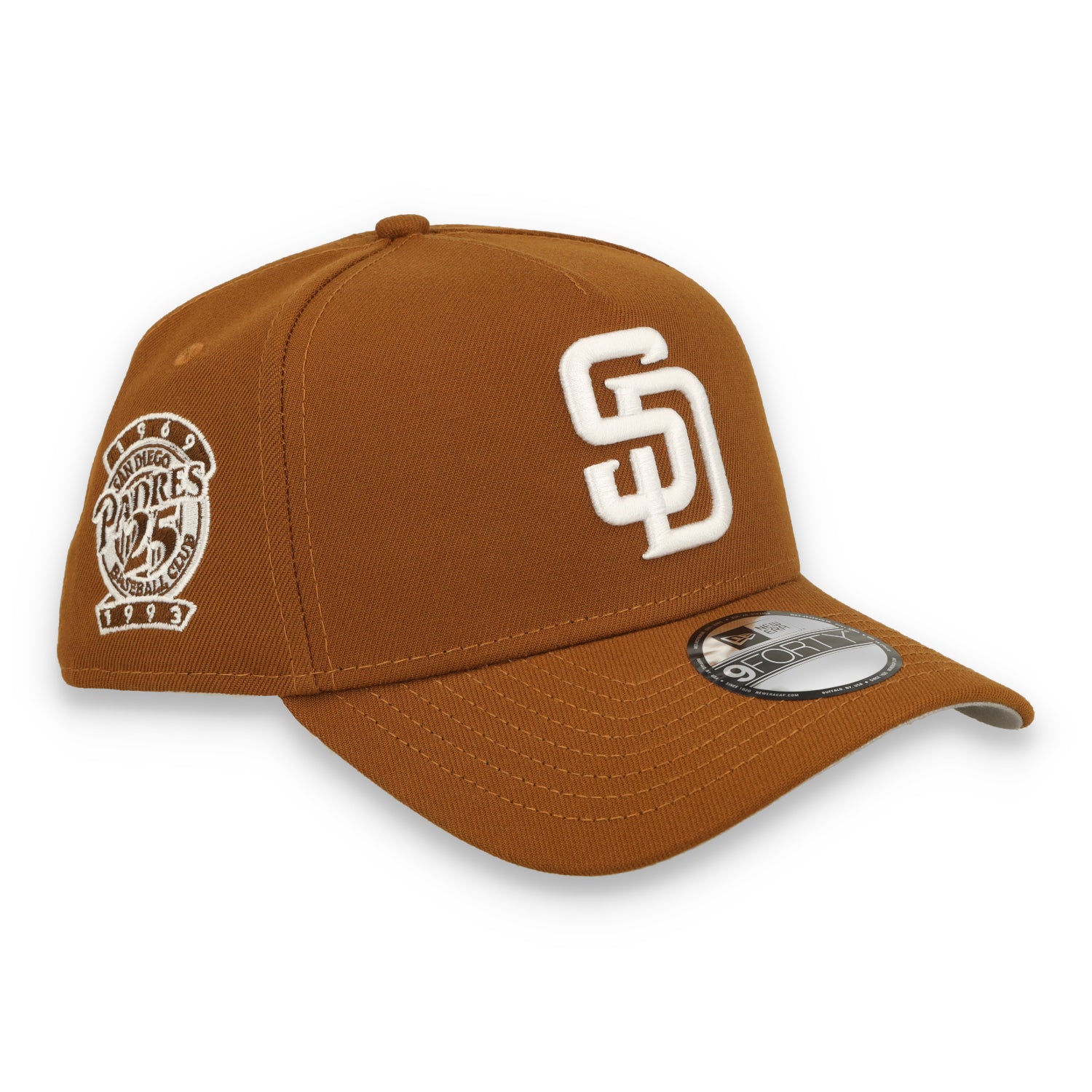 New Era San Diego Padres 25th Anniversary 9FORTY A-Frame Snapback Hat-Toasted Peanut