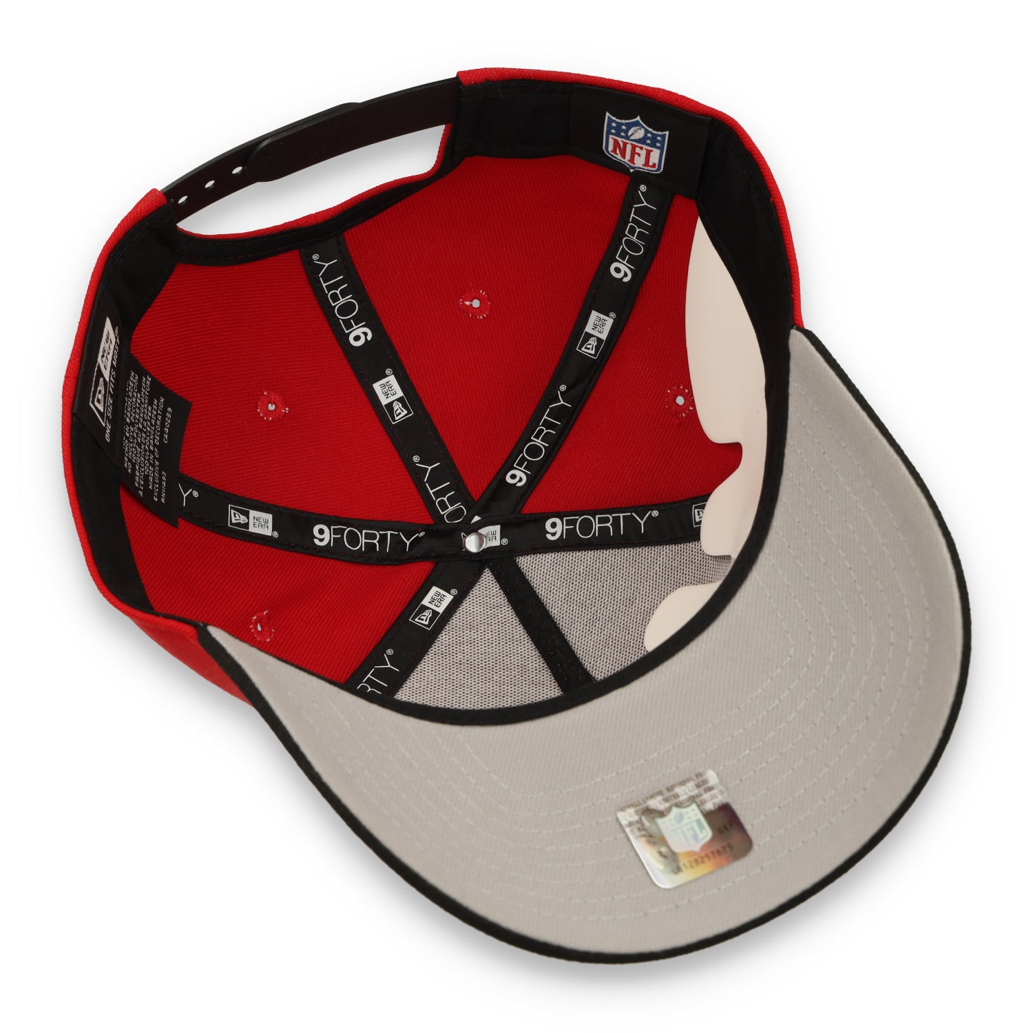 NEW ERA 49ER 60TH SEASON SIDE PATCH  9-FORTY A-FRAME SNAPBACK-RED/BLACK