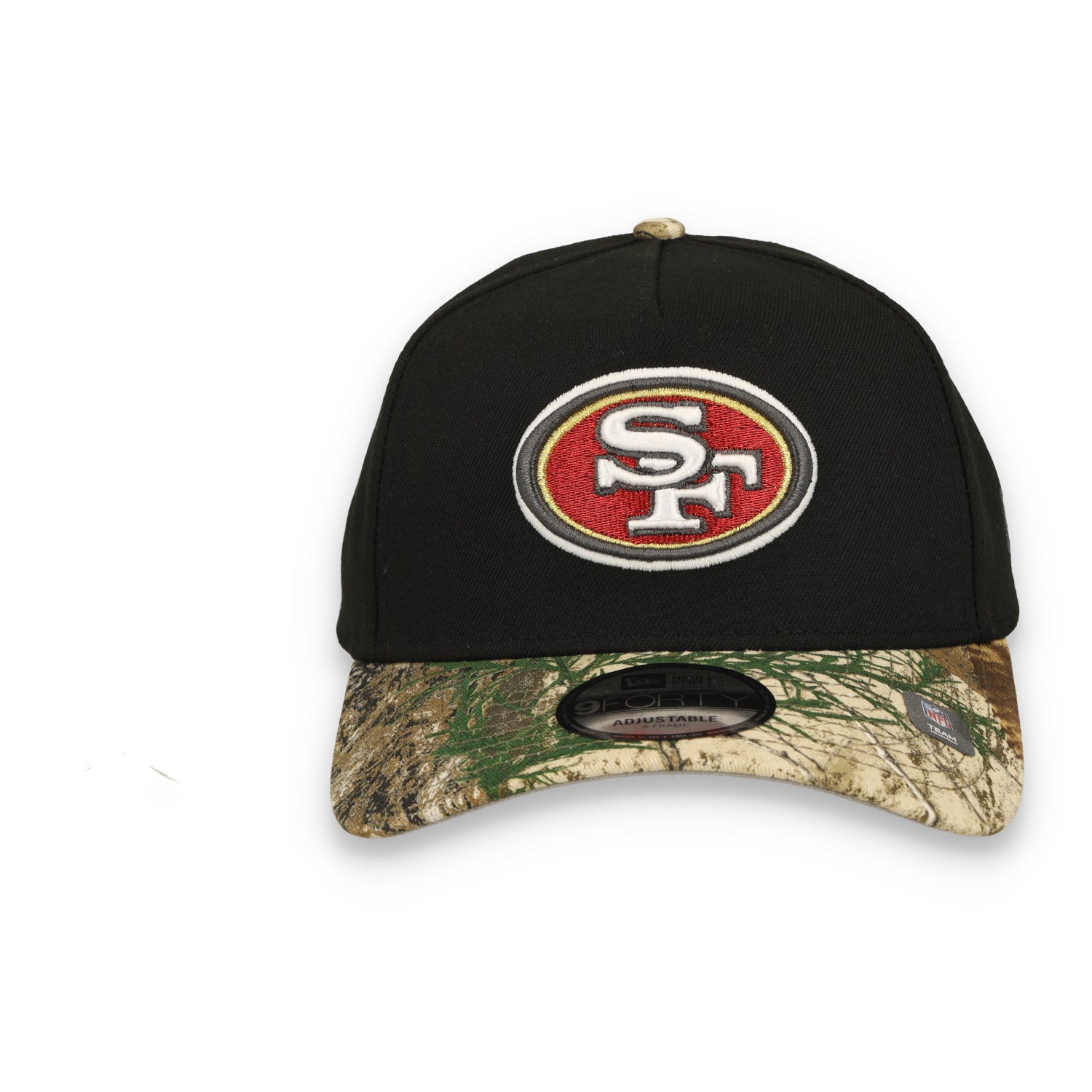 NEW ERA SAN FRANCISCO 9FORTY A-FRAME 49ERS 'BLACK CROWN REALTREE VISOR'