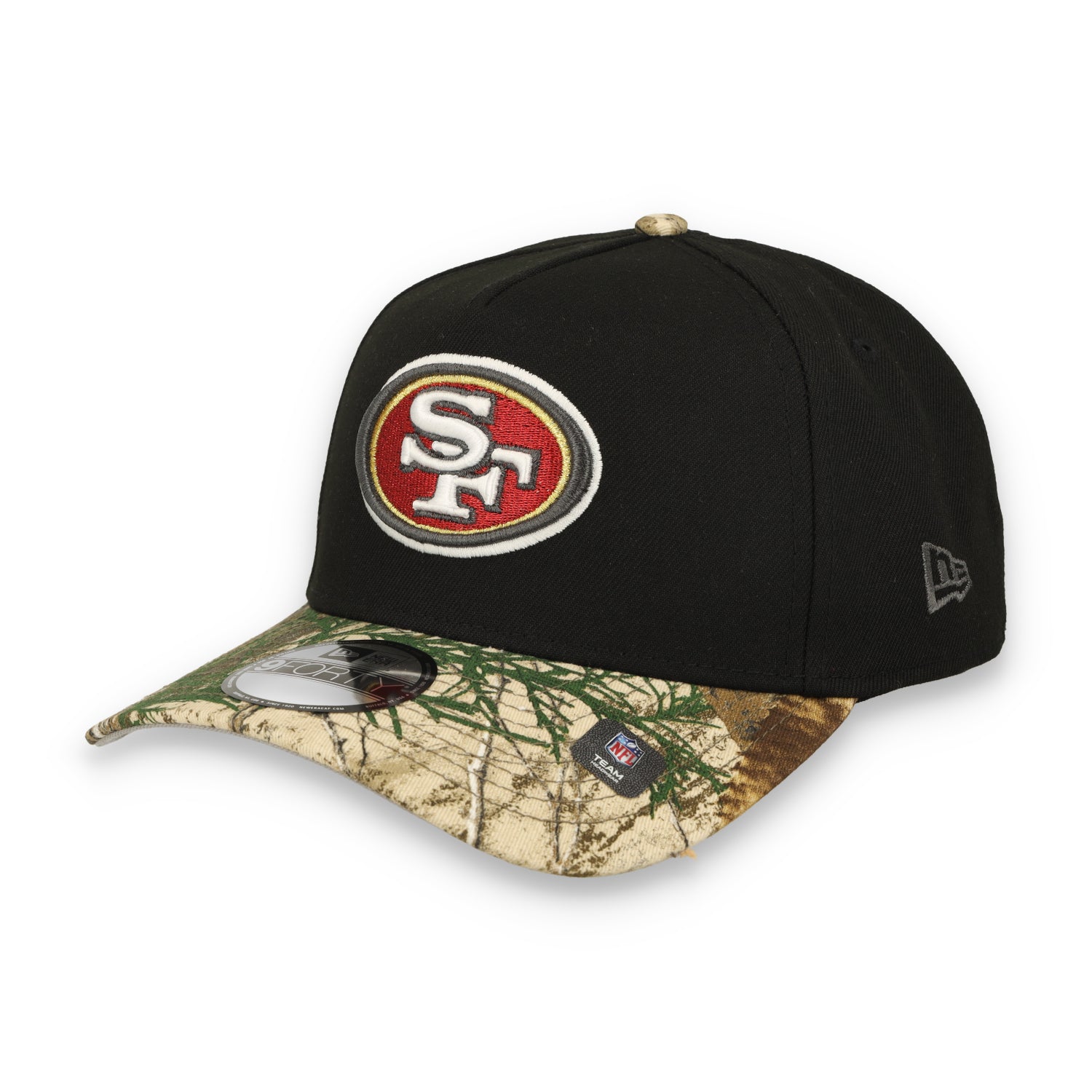 NEW ERA SAN FRANCISCO 9FORTY A-FRAME 49ERS 'BLACK CROWN REALTREE VISOR'