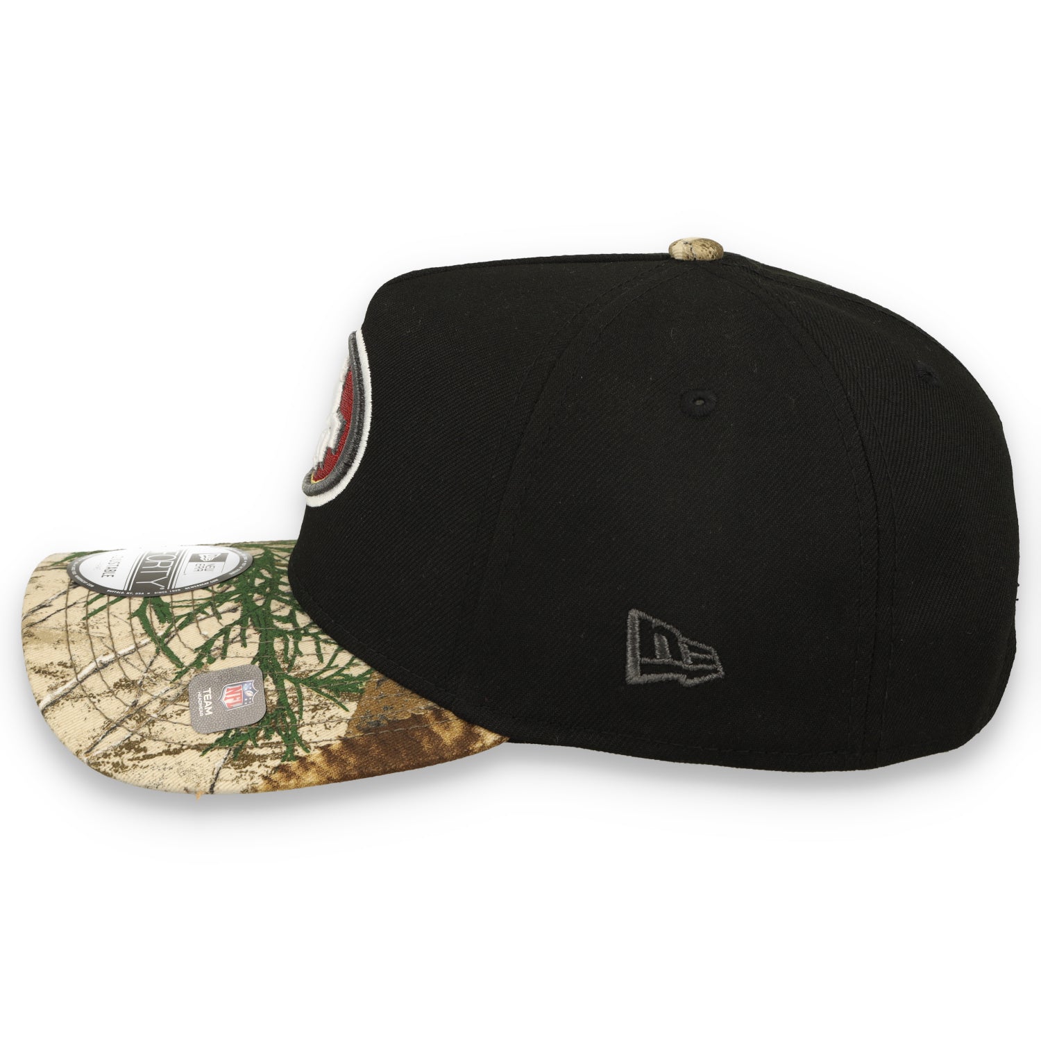 NEW ERA SAN FRANCISCO 9FORTY A-FRAME 49ERS 'BLACK CROWN REALTREE VISOR'