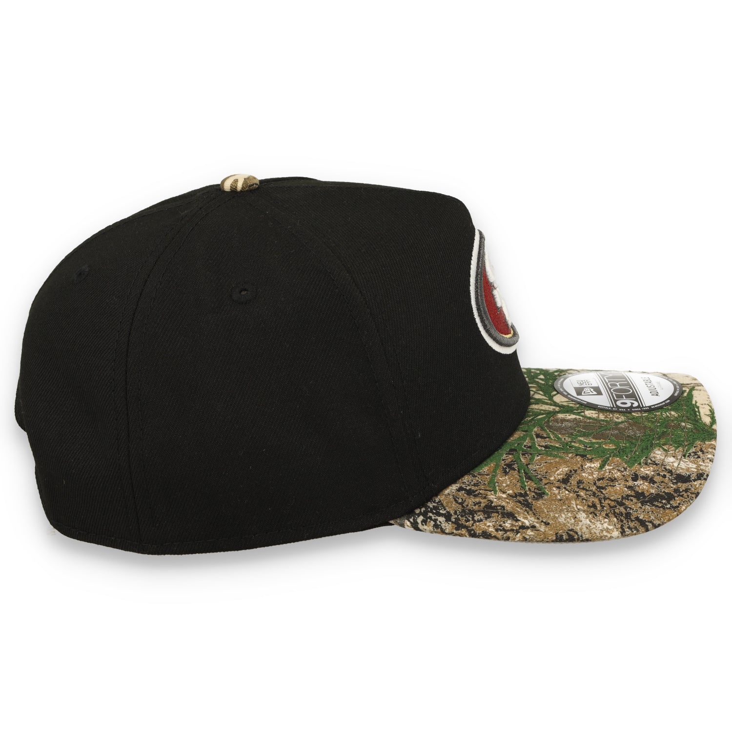 NEW ERA SAN FRANCISCO 9FORTY A-FRAME 49ERS 'BLACK CROWN REALTREE VISOR'