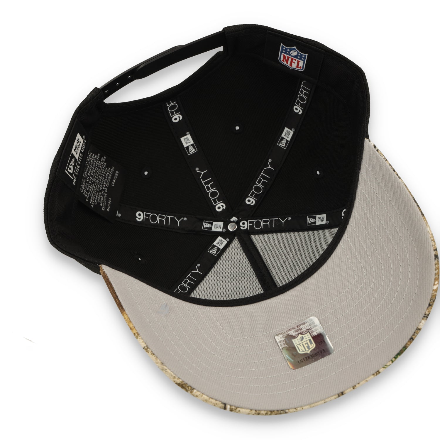 NEW ERA SAN FRANCISCO 9FORTY A-FRAME 49ERS 'BLACK CROWN REALTREE VISOR'