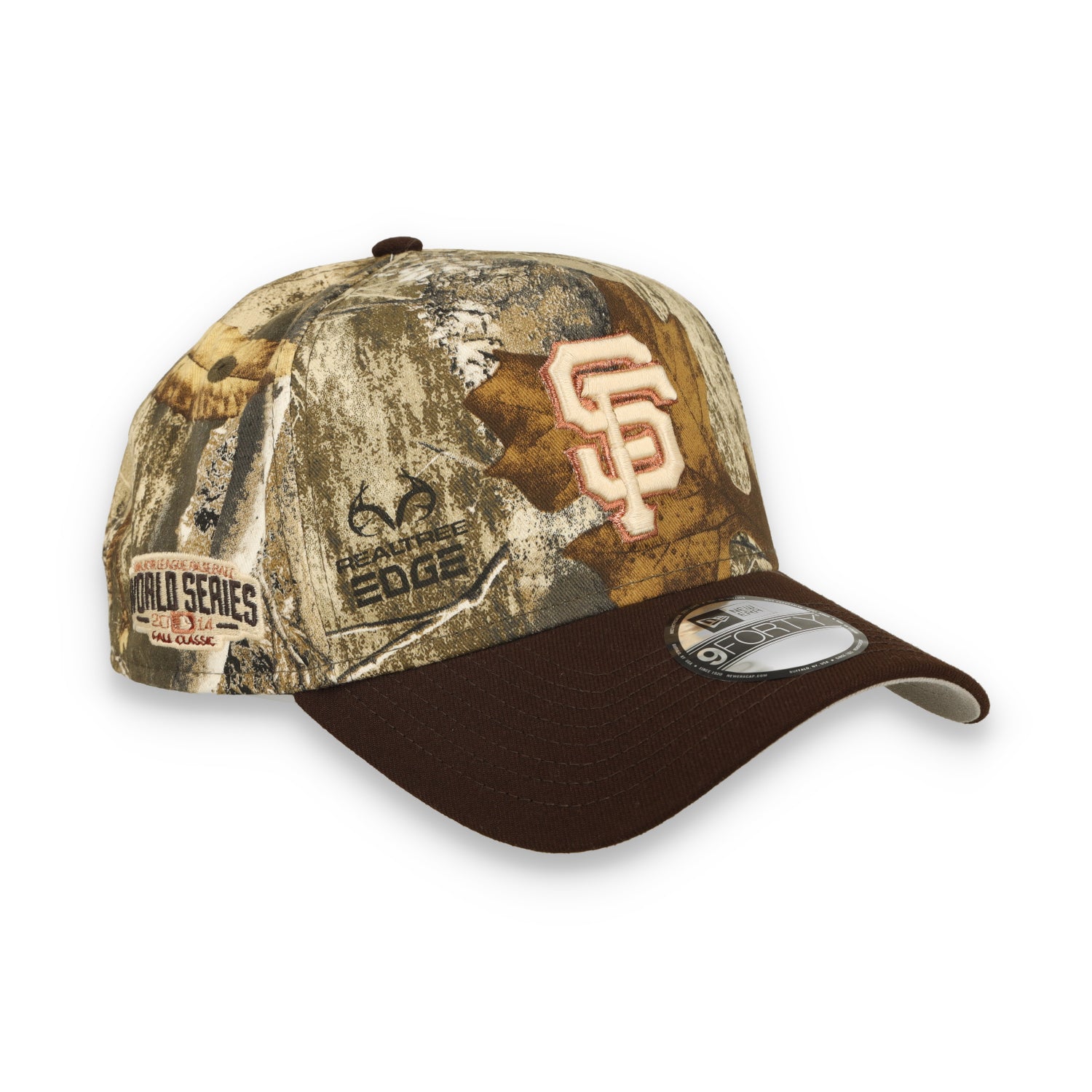 New Era San Francisco Giants 2014 World Series Real Tree 9FORTY A-Frame Snapback Hat