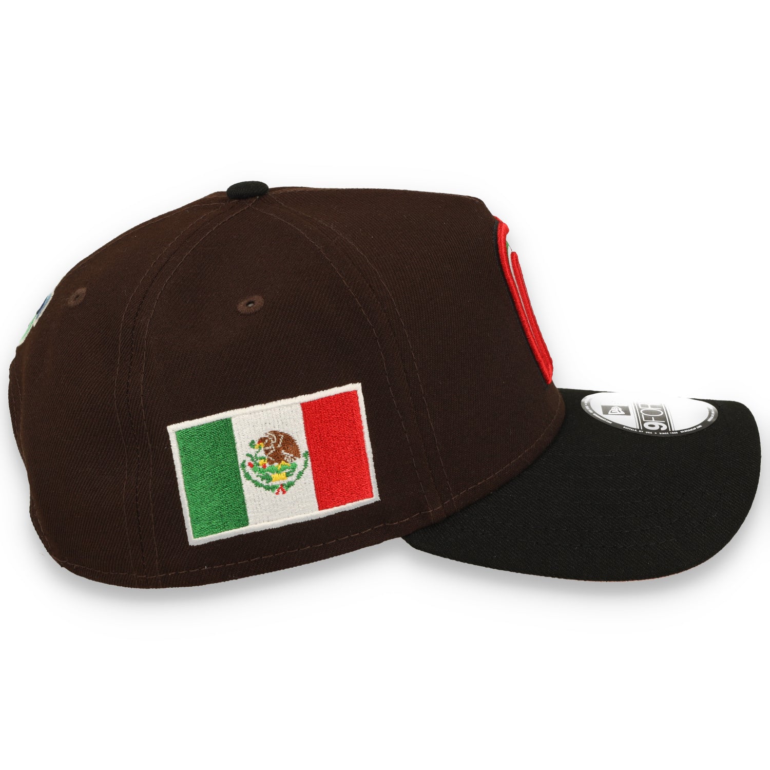 New Era Mexico WBC 9FORTY A-Frame Snapback Hat-Brown/Black