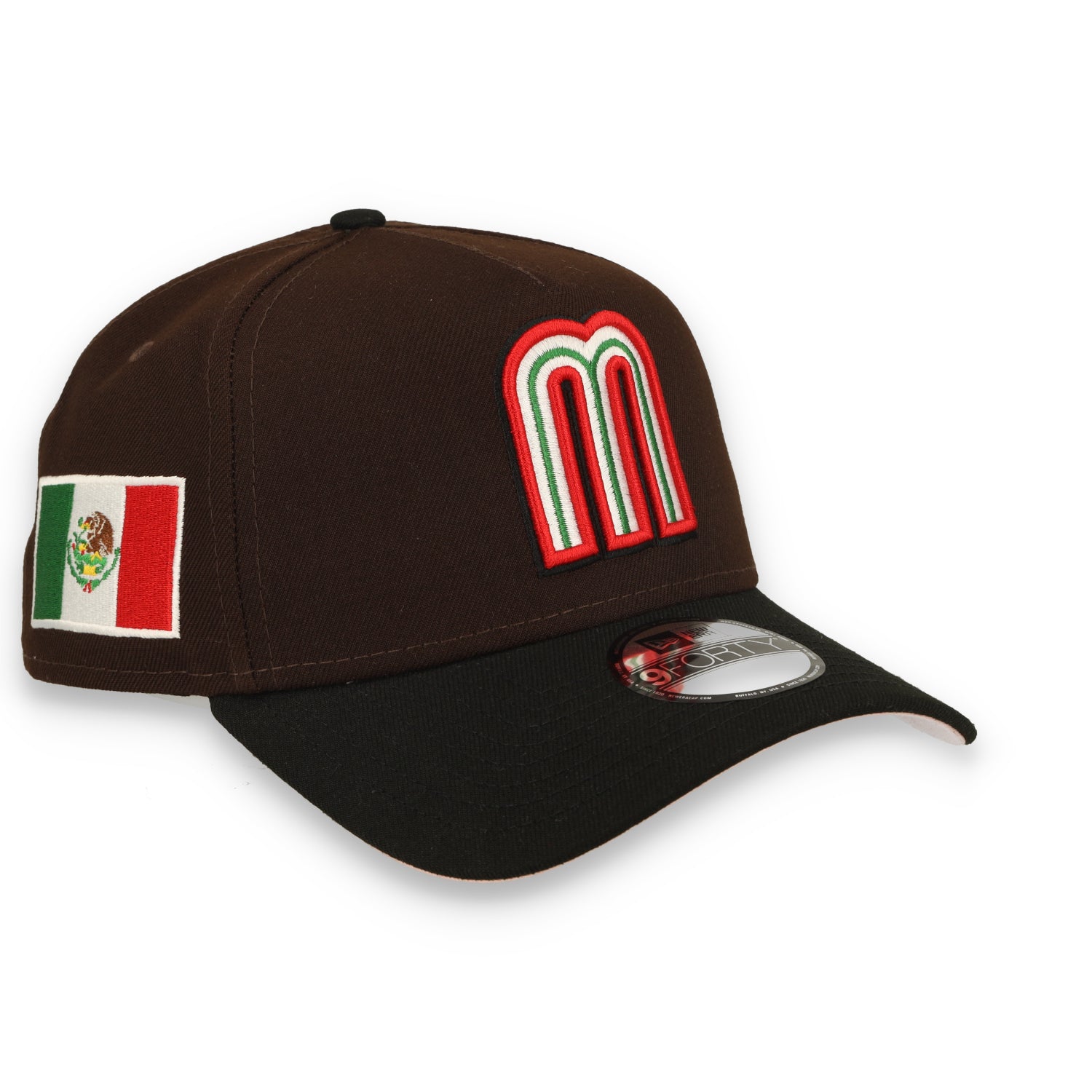 New Era Mexico WBC 9FORTY A-Frame Snapback Hat-Brown/Black