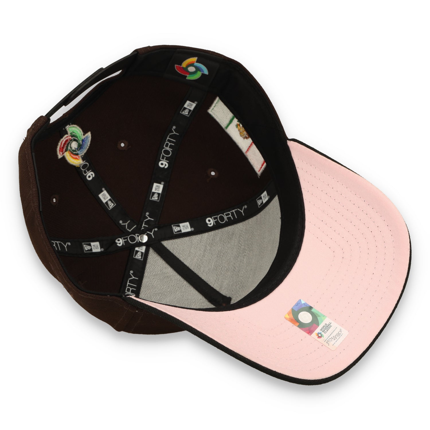 New Era Mexico WBC 9FORTY A-Frame Snapback Hat-Brown/Black