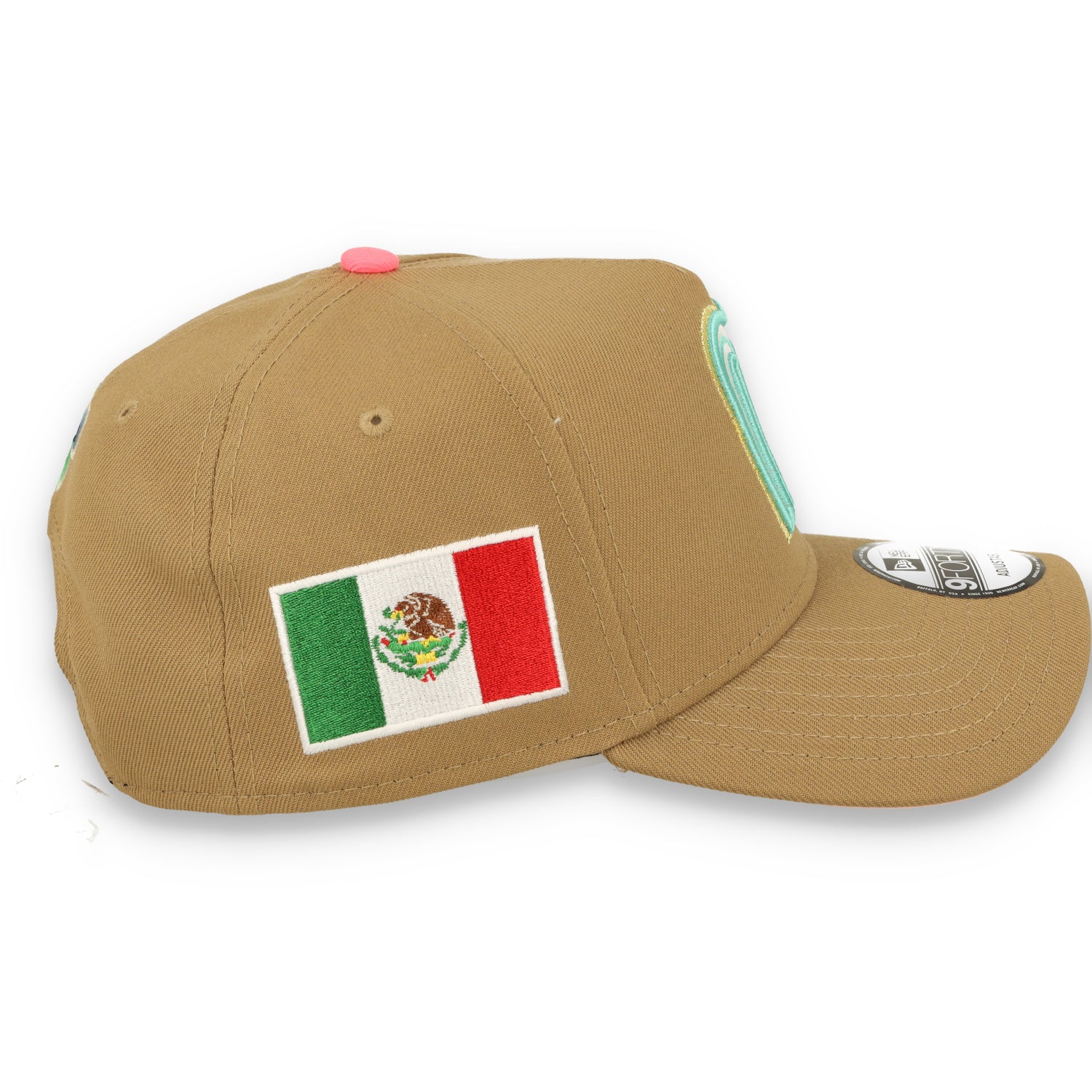 New Era Mexico WBC 9FORTY A-Frame Snapback Hat-Khaki