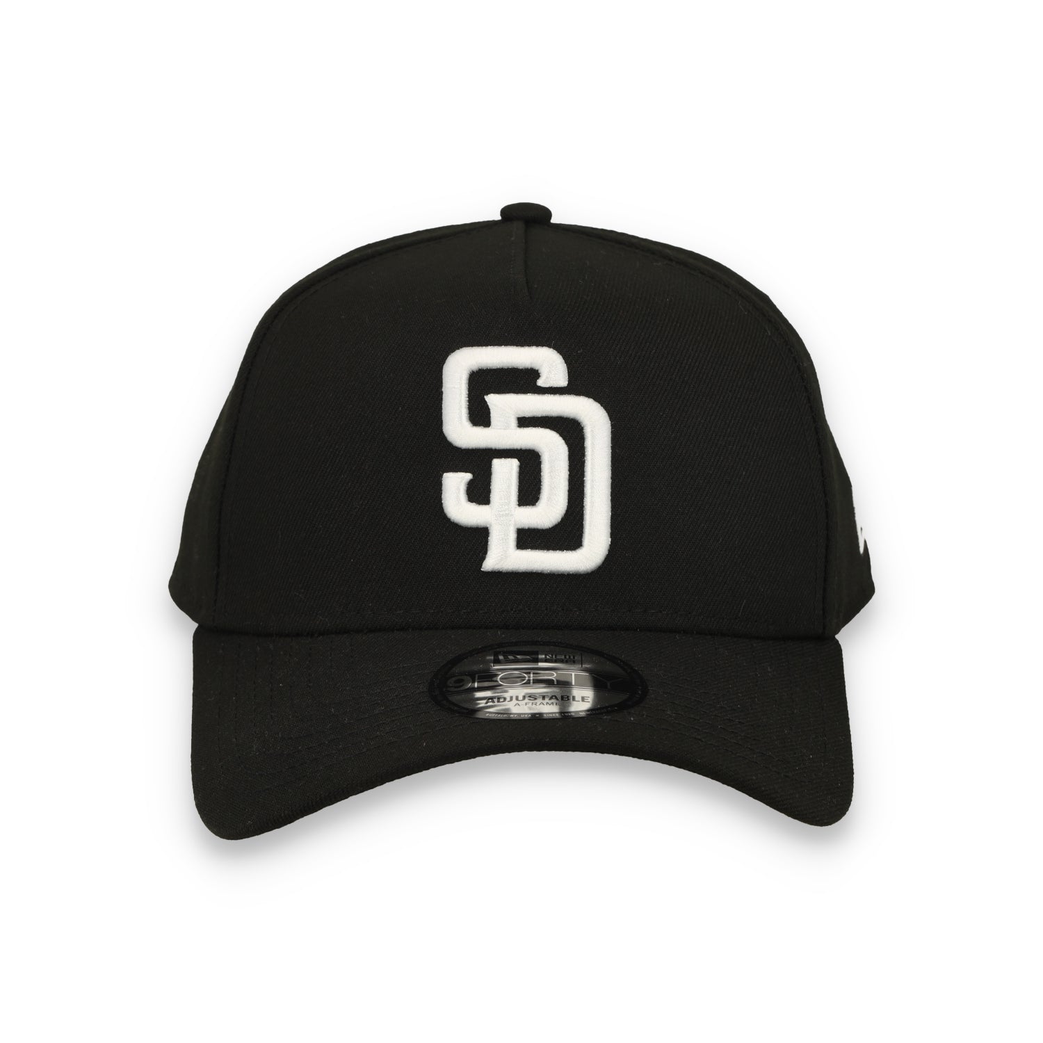 New Era San Diego Padres 9FORTY A-Frame Snapback Hat-Black/White