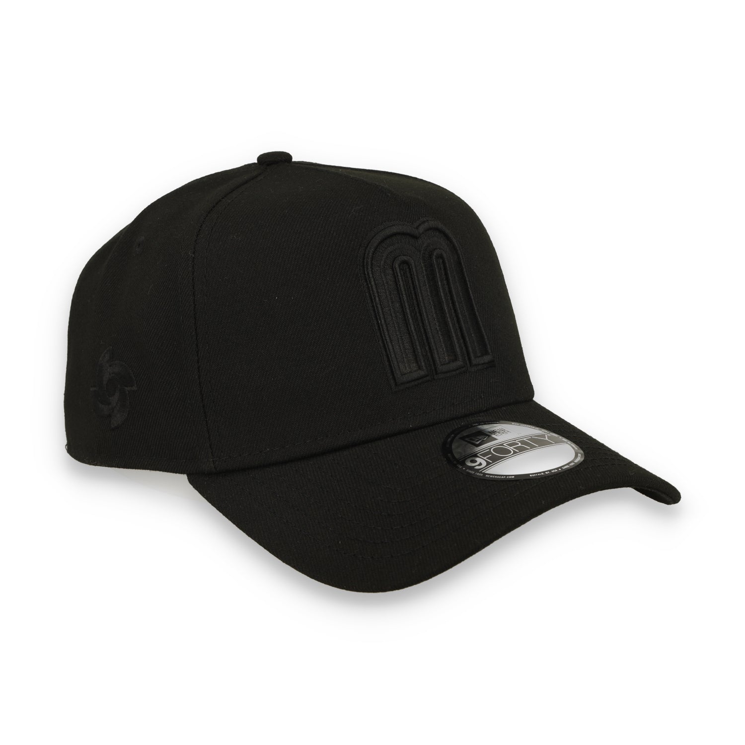 New Era Mexico WBC Black On Black 9FORTY A-Frame Snapback Hat-