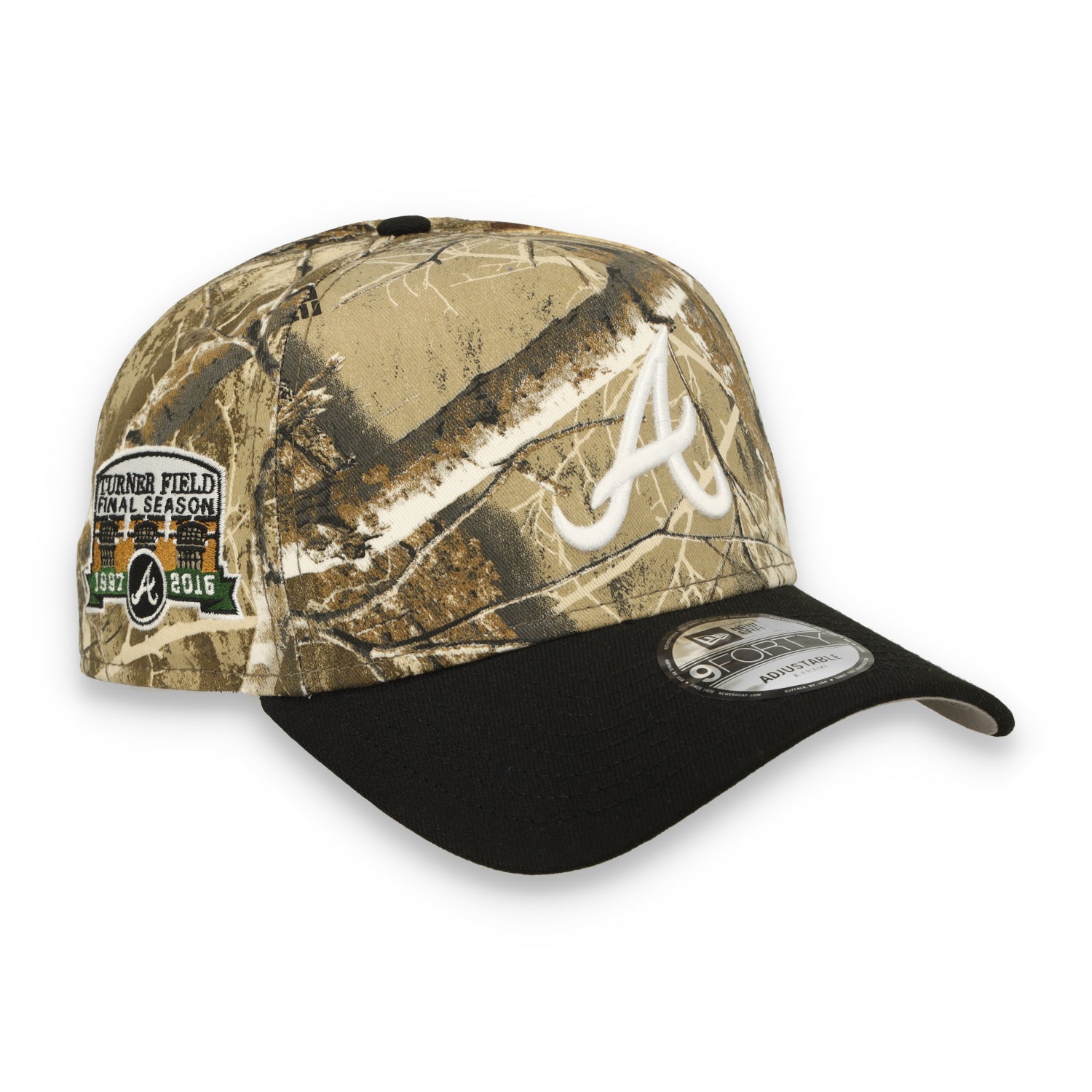 New Era Atlanta Braves Real Tree Camo 9FORTY A-Frame Snapback Hat
