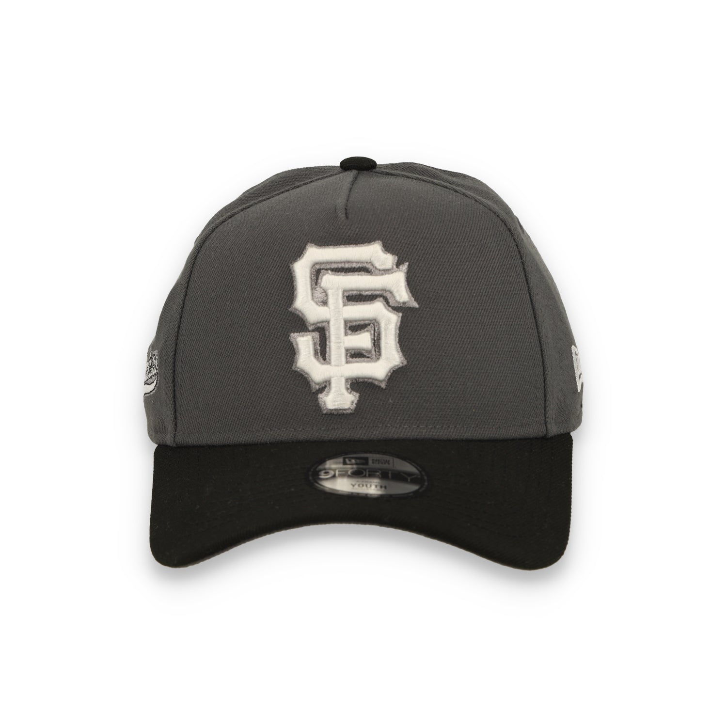New Era Youth San Francisco Giants 9FORTY A-Frame Snapback Hat- Dark Graphite