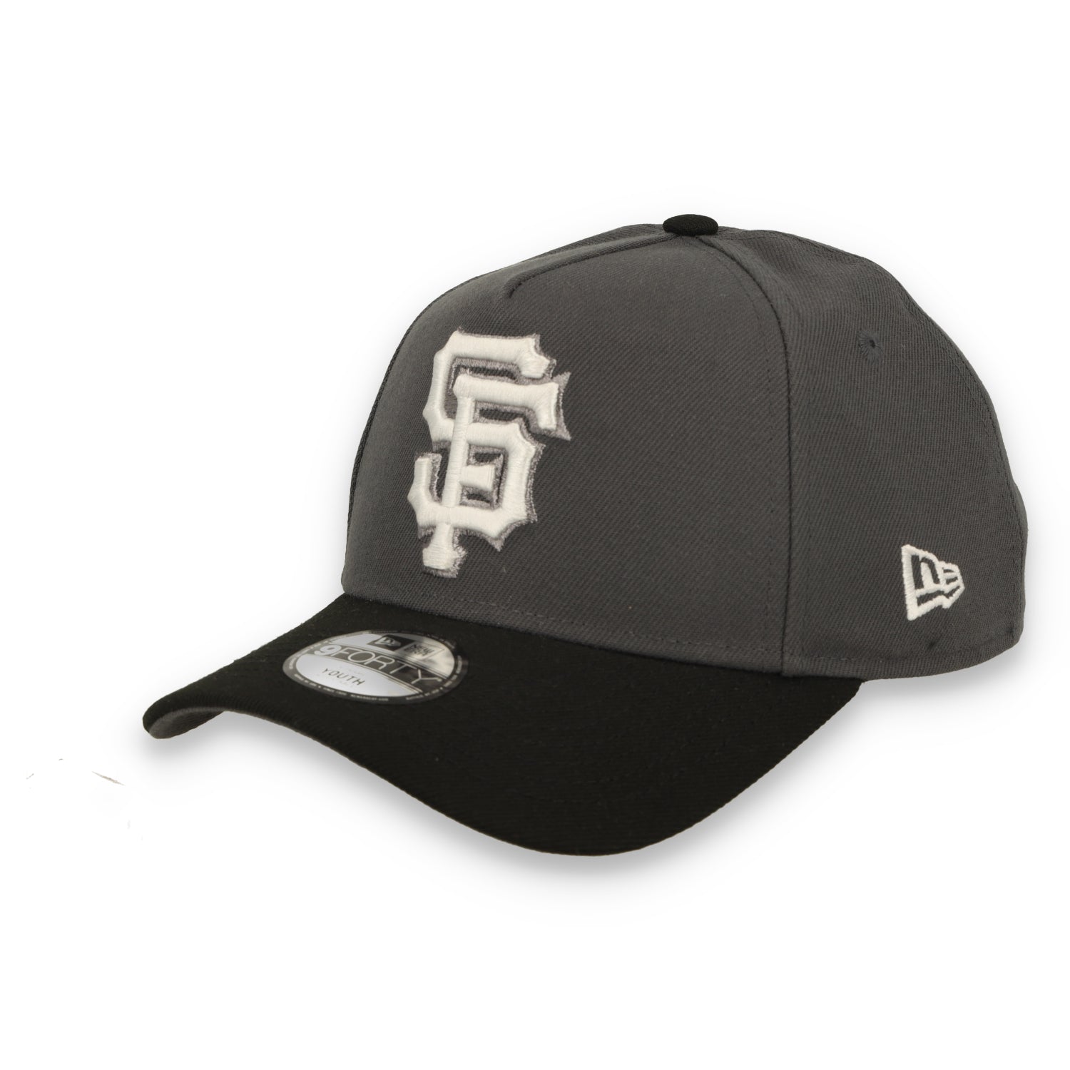 New Era Youth San Francisco Giants 9FORTY A-Frame Snapback Hat- Dark Graphite