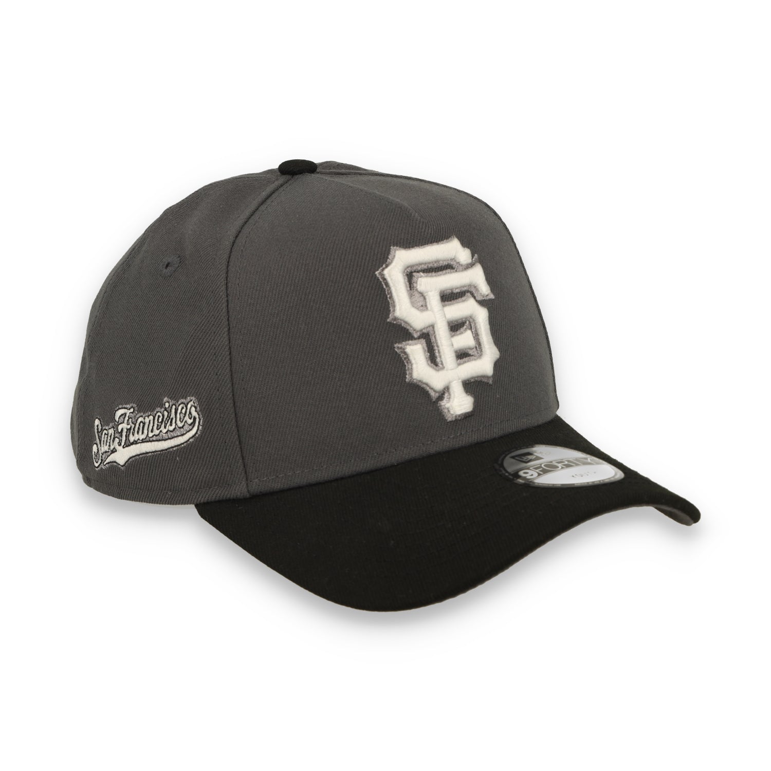 New Era Youth San Francisco Giants 9FORTY A-Frame Snapback Hat- Dark Graphite