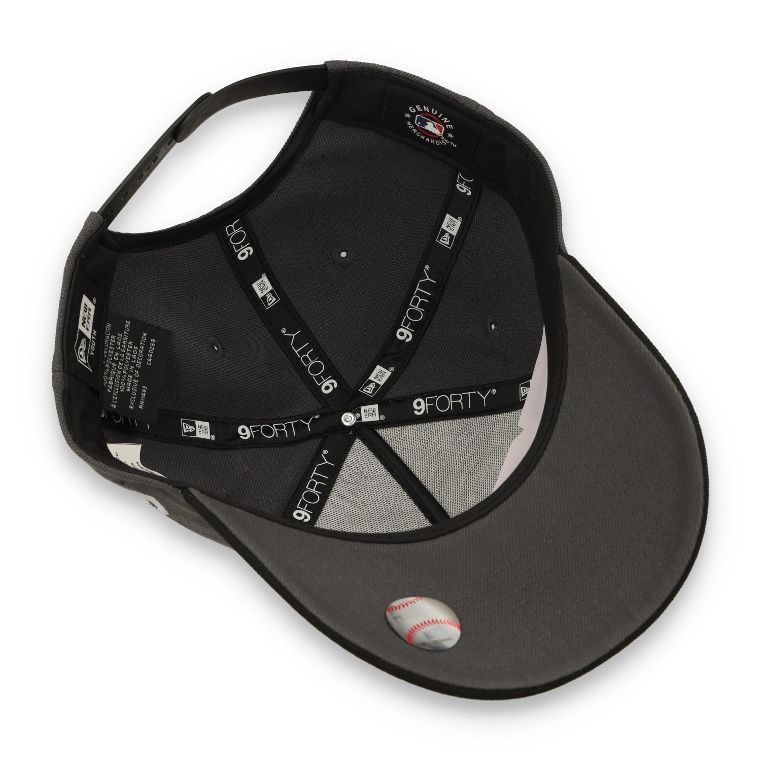 New Era Youth San Francisco Giants 9FORTY A-Frame Snapback Hat- Dark Graphite