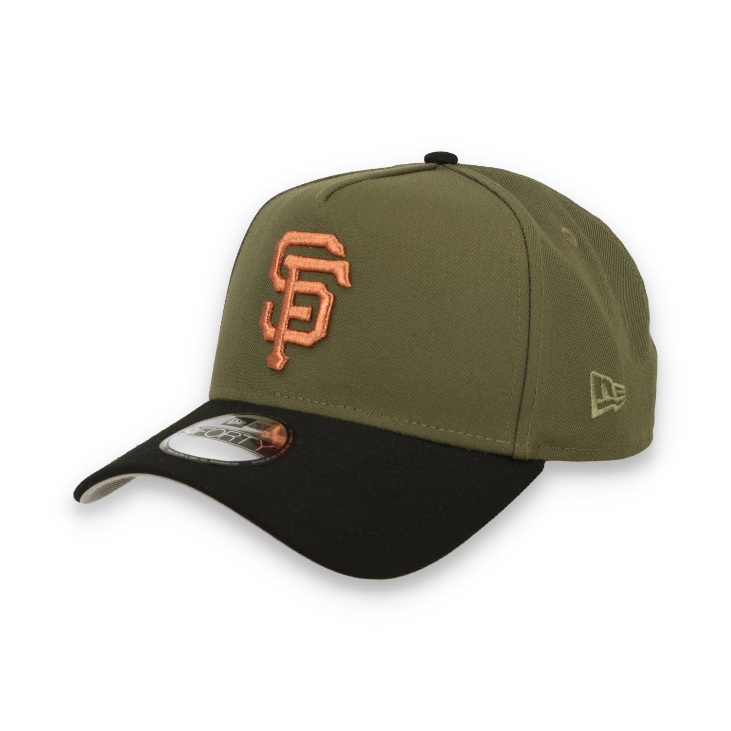 New Era San Francisco Giants 2010 World Series 9FORTY A-Frame Snapback Hat-New Olive/Black