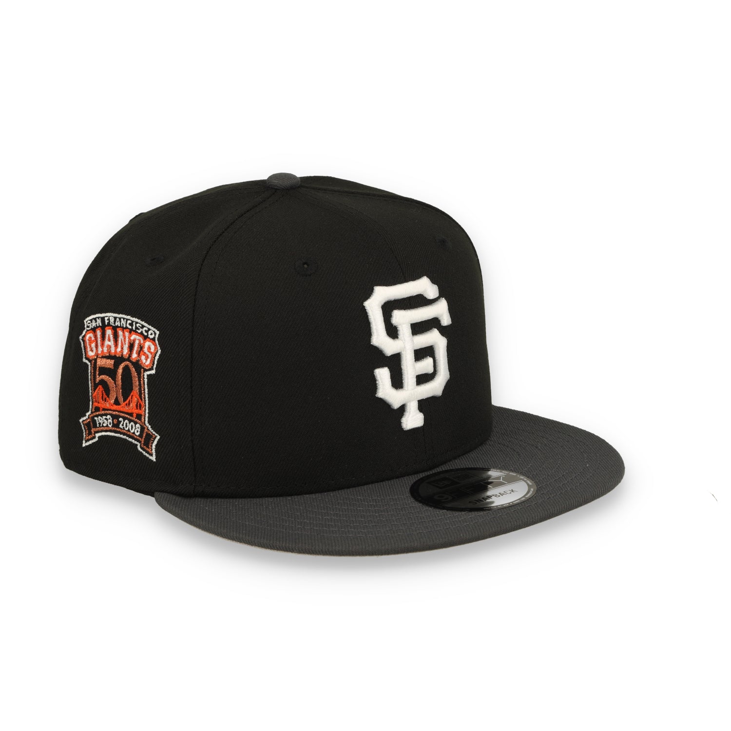 New Era San Francisco Giants 9Fifty Snapback 50Years Side Patch - Black/Grey